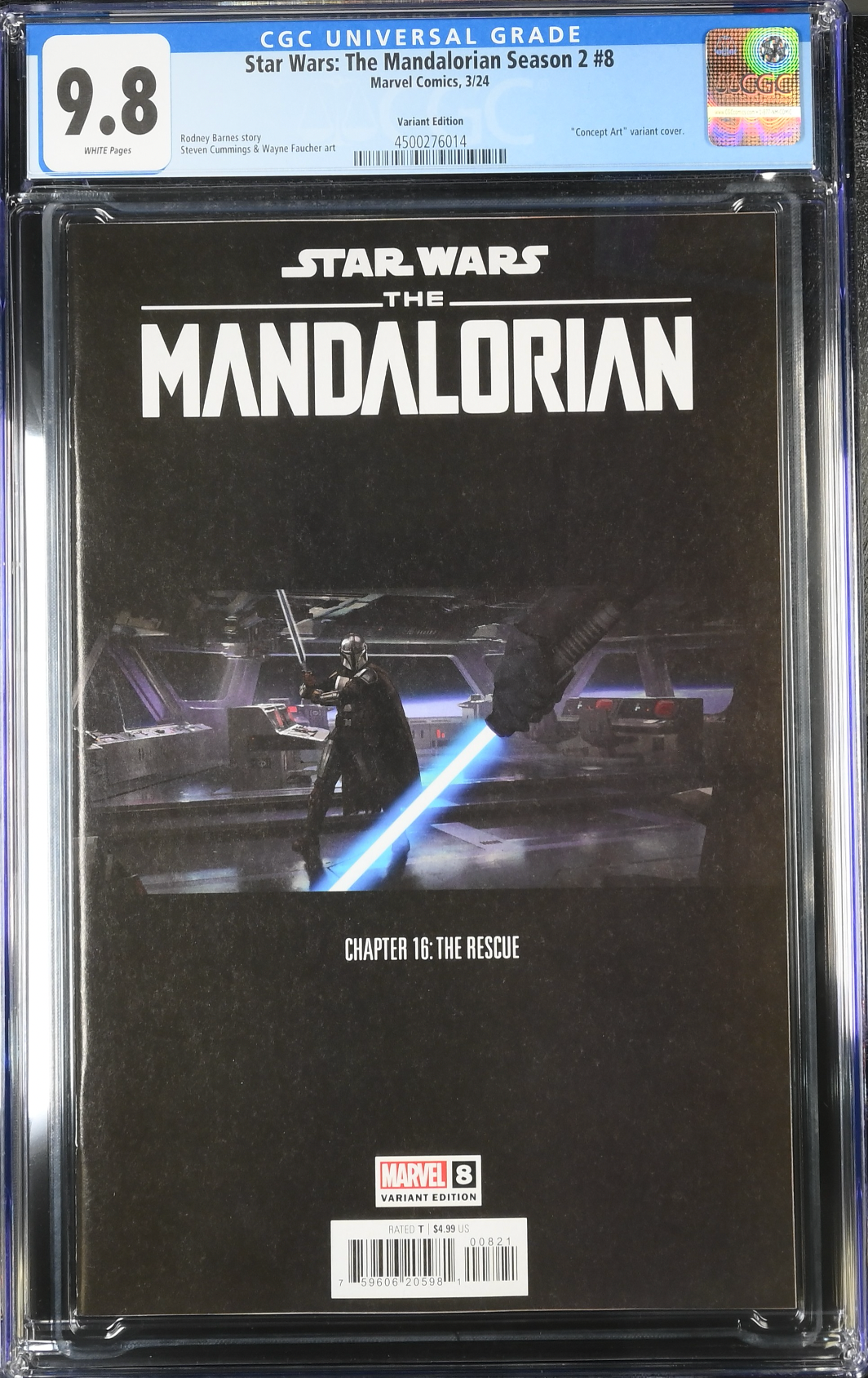 Star Wars: The Mandalorian Season 2 #8 Concept Art Variant CGC 9.8