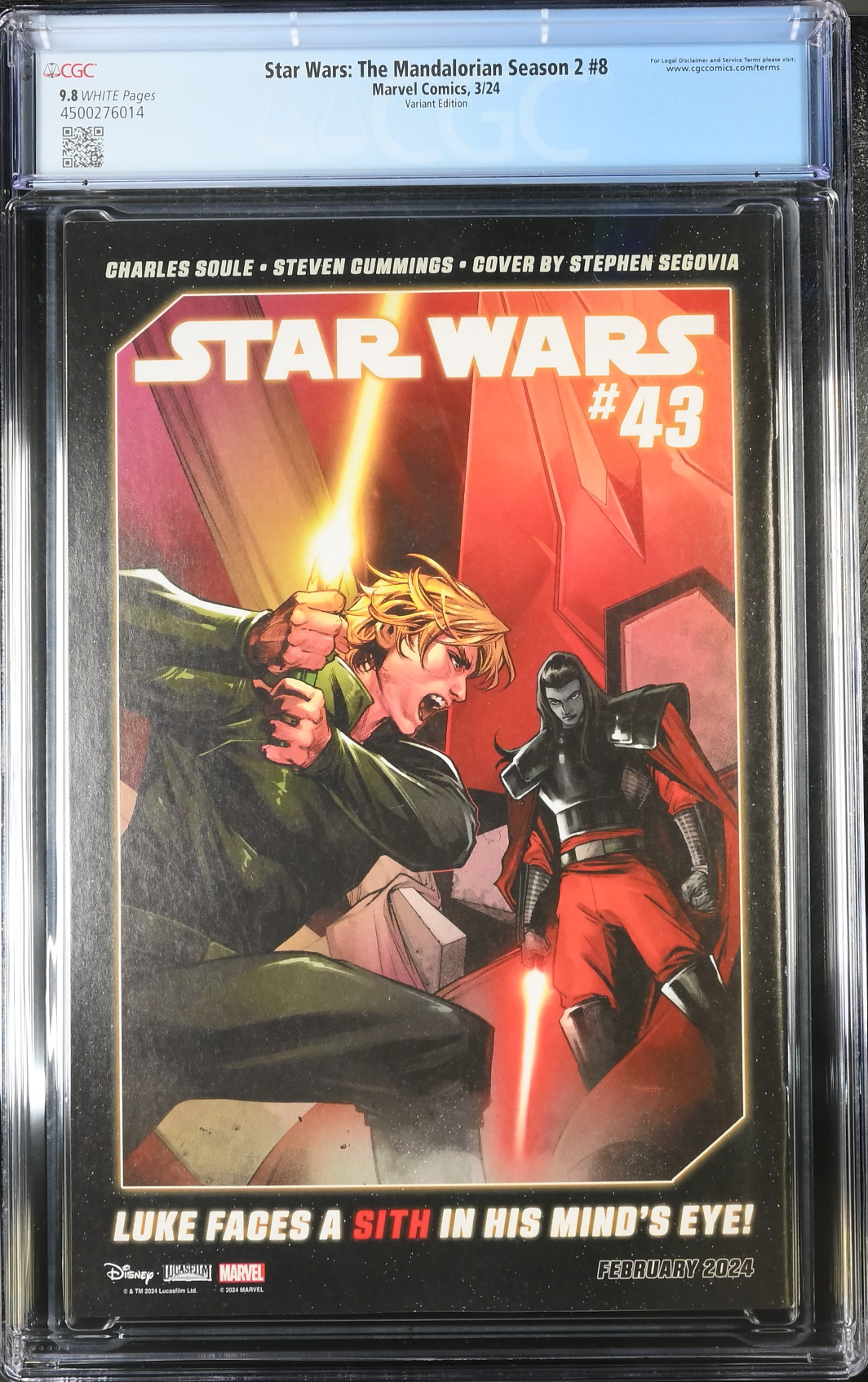 Star Wars: The Mandalorian Season 2 #8 Concept Art Variant CGC 9.8