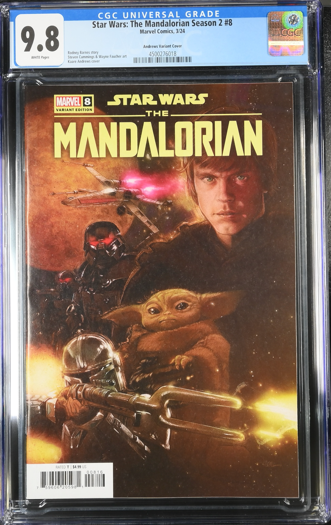 Star Wars: The Mandalorian Season 2 #8 Andrews 1:25 Retailer Incentive Variant CGC 9.8