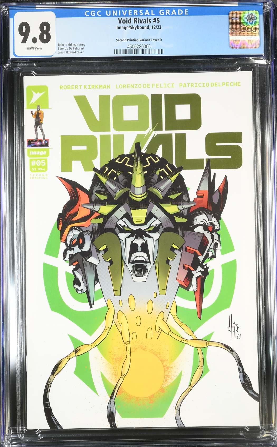 Void Rivals #5 Second Printing - Cover D - Doubt Variant CGC 9.8