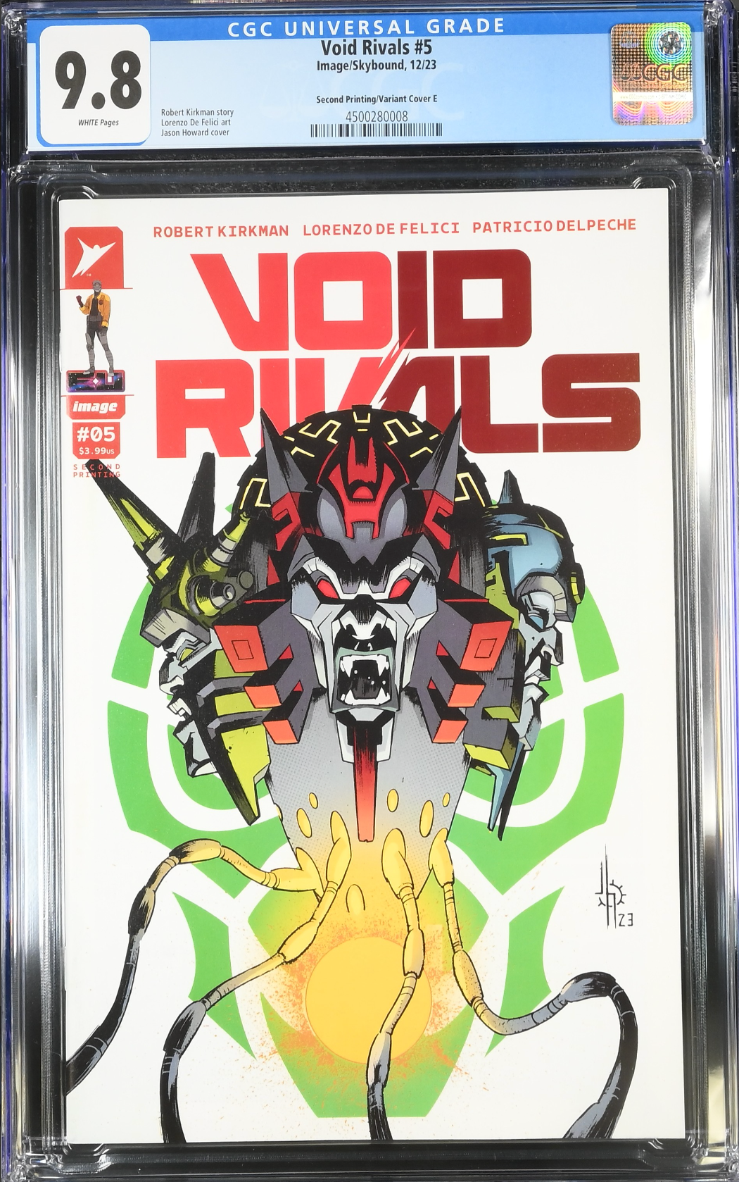 Void Rivals #5 Second Printing - Cover E - Rage Variant CGC 9.8