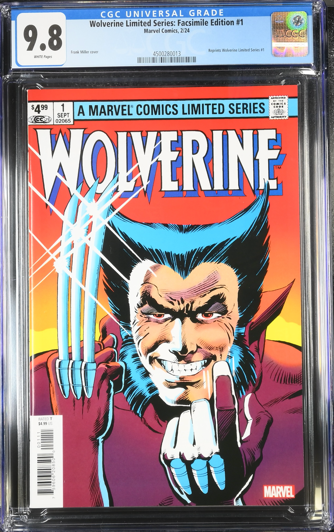Wolverine #1 Facsimile Edition CGC 9.8