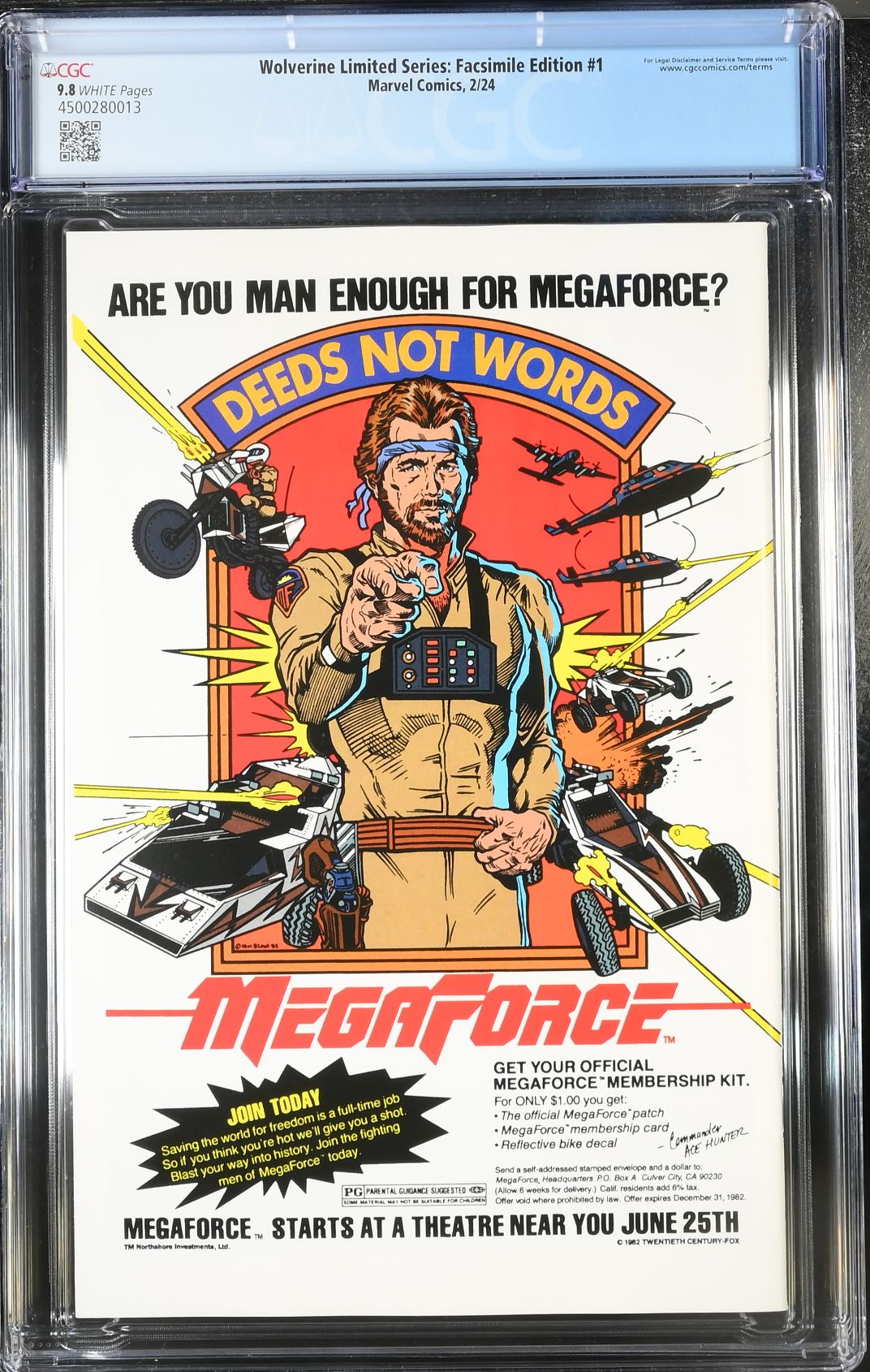 Wolverine #1 Facsimile Edition CGC 9.8