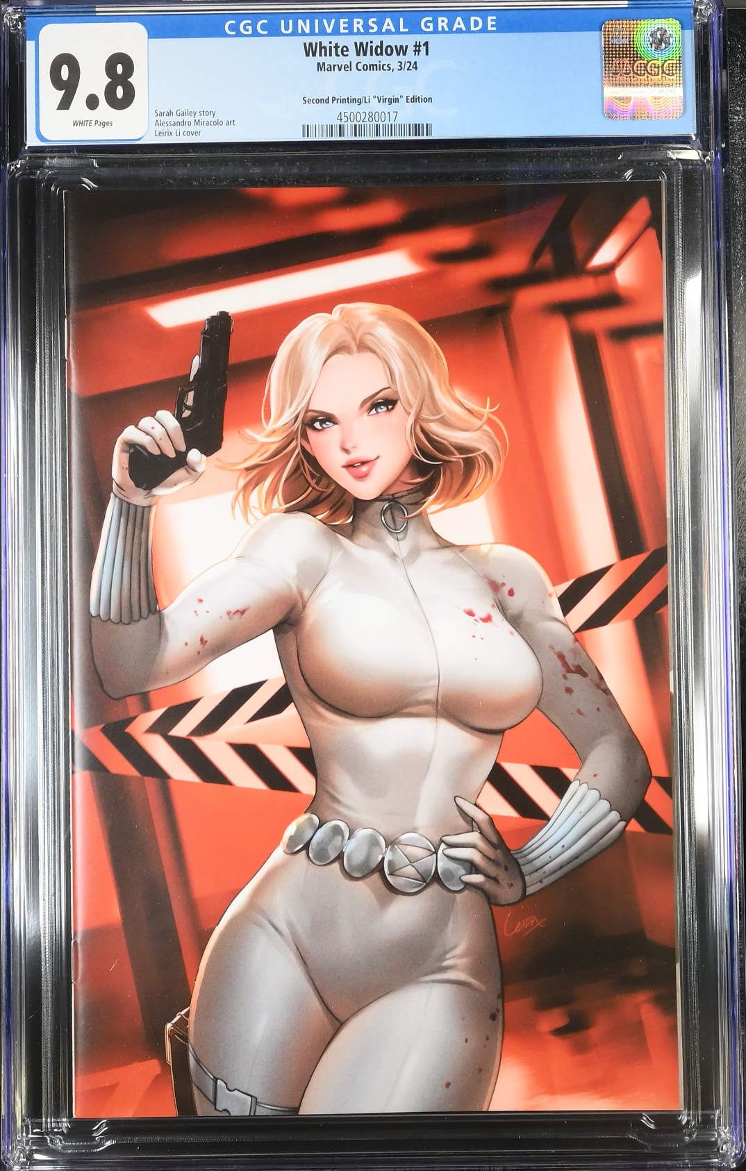 White Widow #1 Second Printing  Li 1:25 Virgin Retailer Incentive Variant CGC 9.8