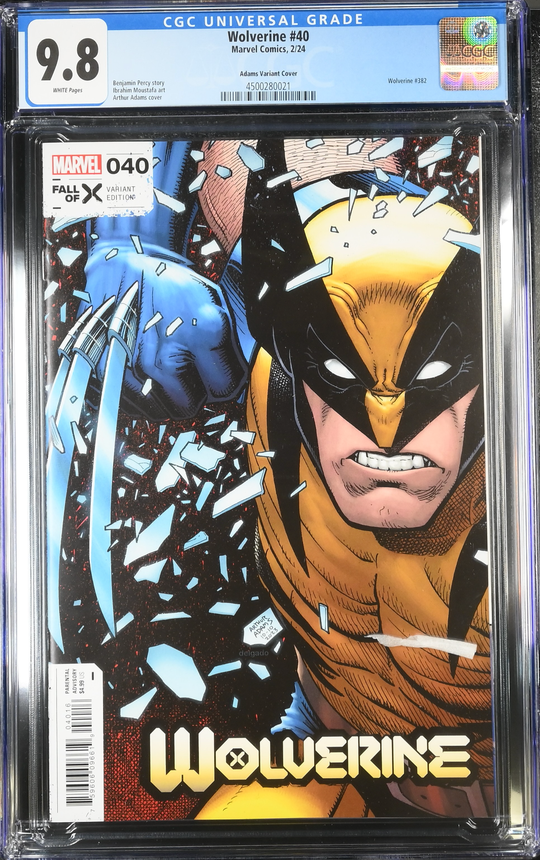 Wolverine #40 Adams 1:25 Retailer Incentive Variant CGC 9.8