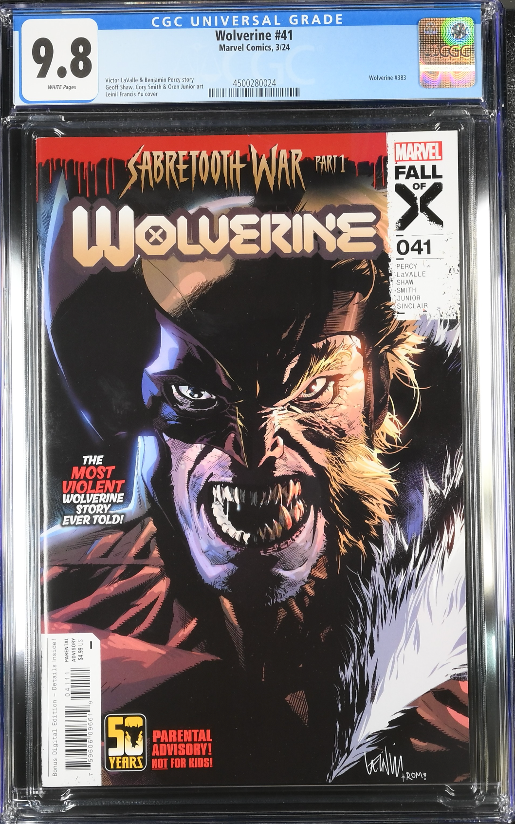 Wolverine #41 CGC 9.8