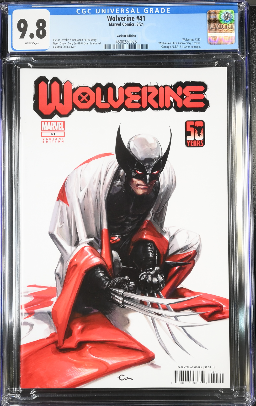 Wolverine #41 Crain Variant CGC 9.8