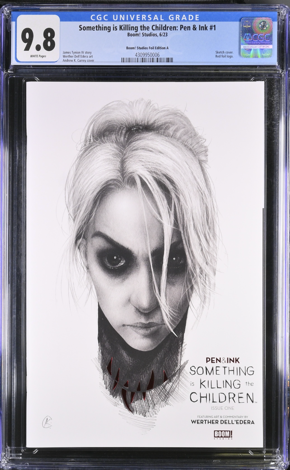 Something is Killing the Children: Pen & Ink #1 Currey Foil SDCC Variant CGC 9.8