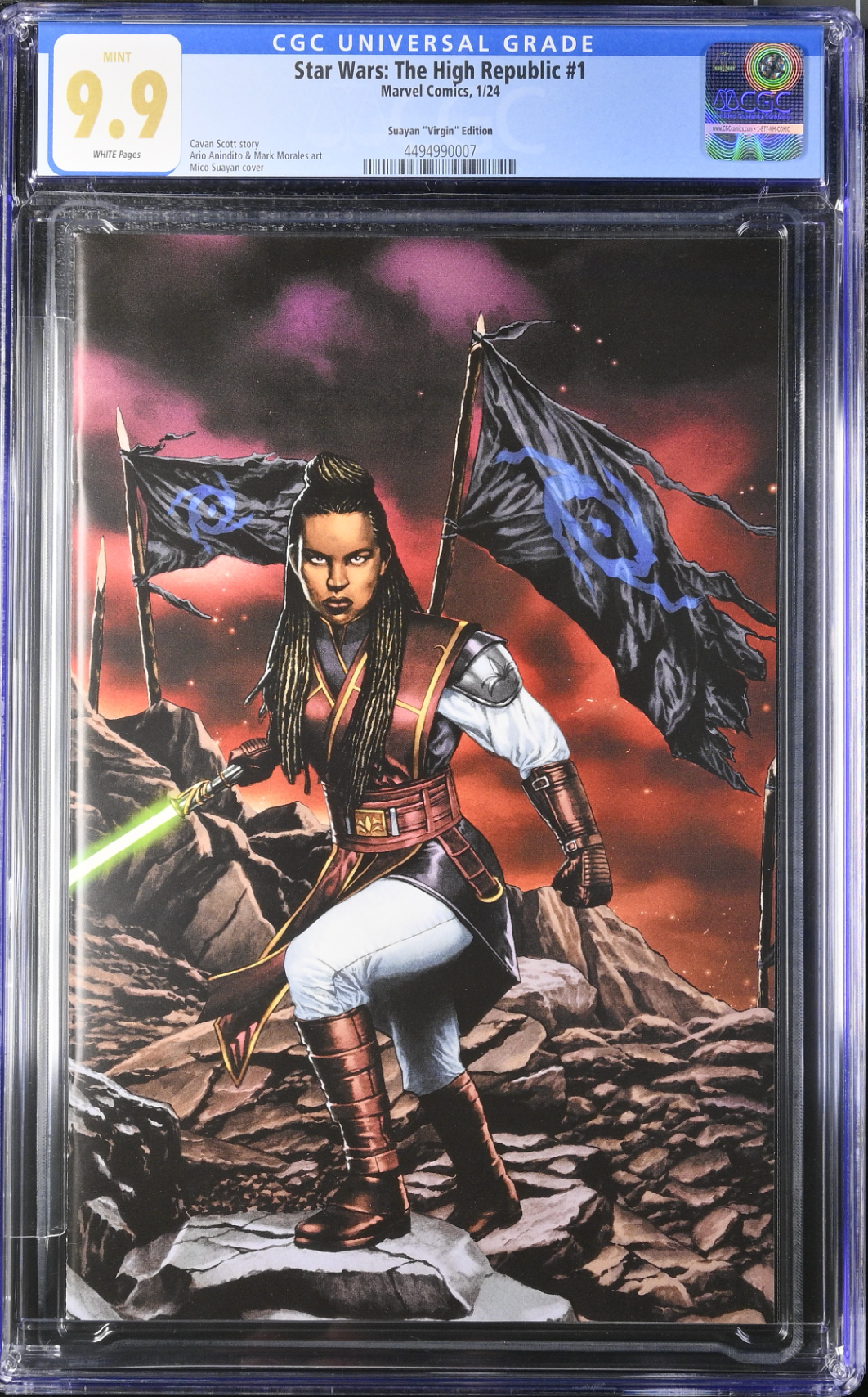 Star Wars: The High Republic (Phase III) #1 Suayan Connecting 1:100 Virgin Retailer Incentive Variant CGC 9.9