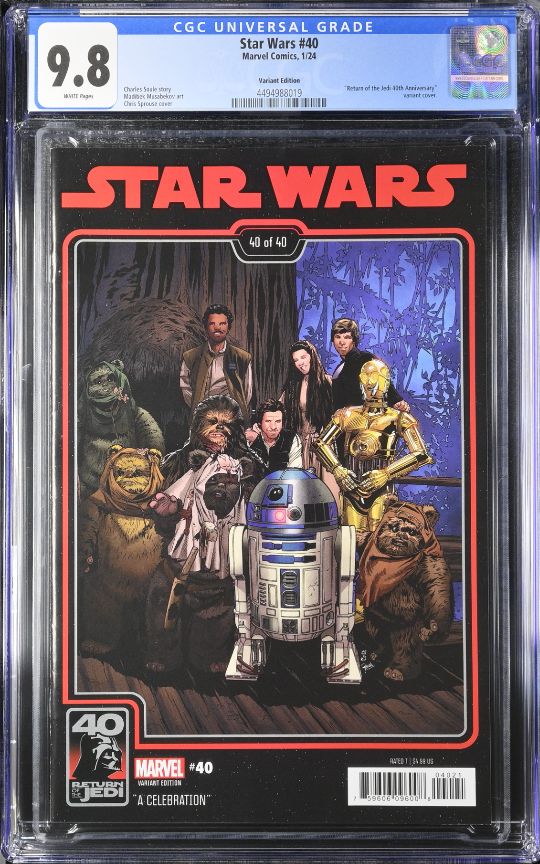 Star Wars #40 Sprouse Variant CGC 9.8