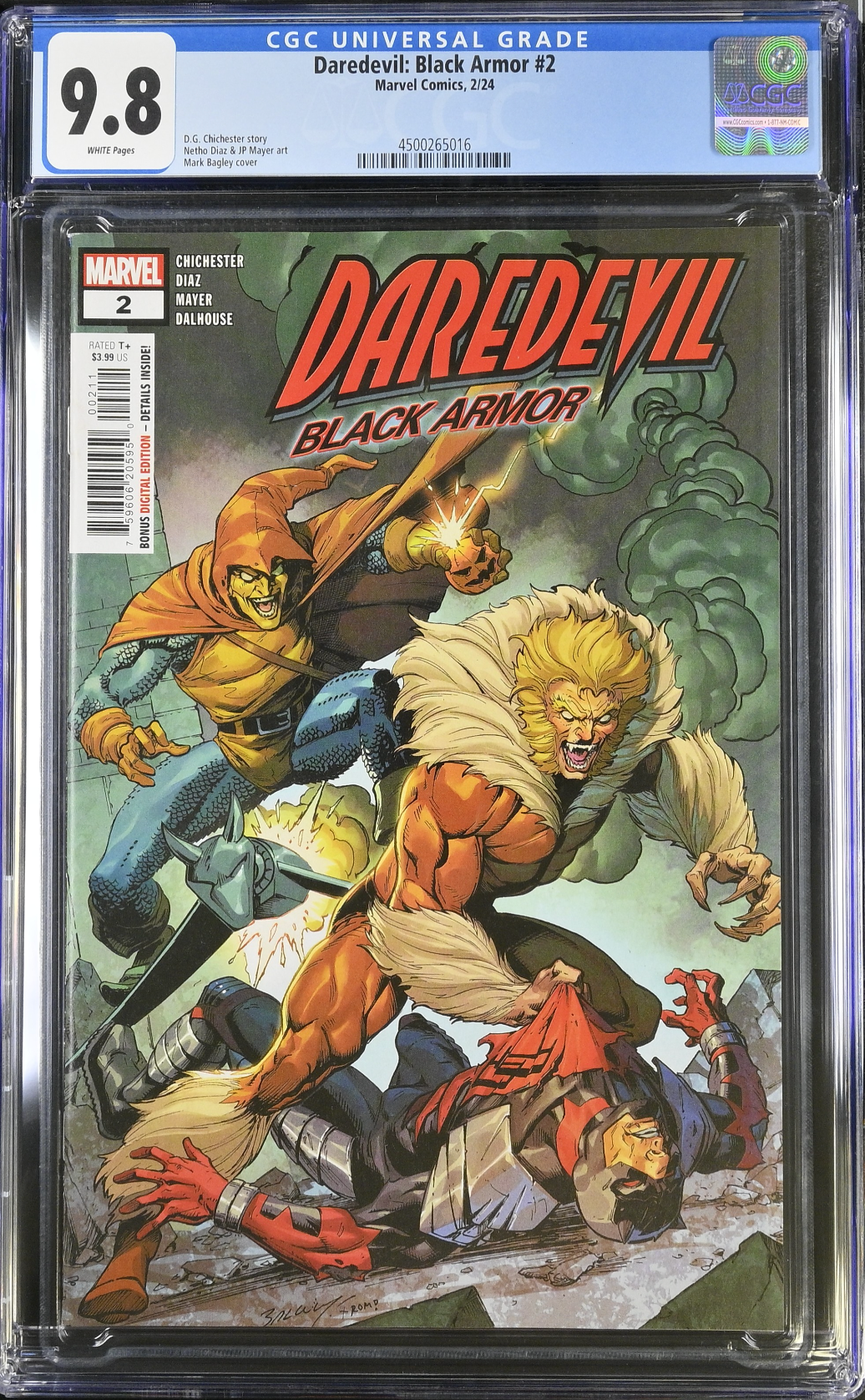 Daredevil: Black Armor #2 CGC 9.8