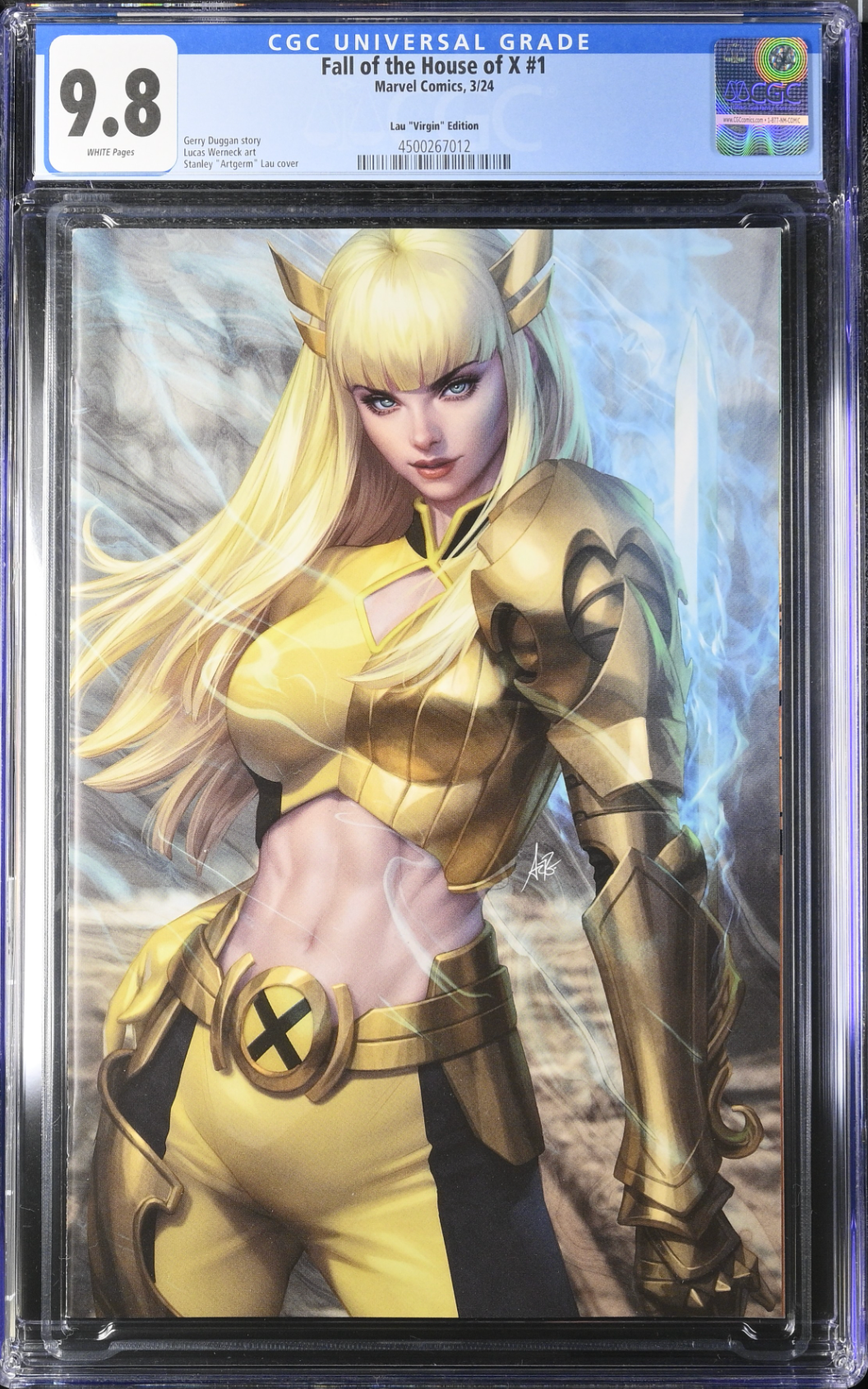 Fall of the House of X #1 Artgerm Magik 1:50 Virgin Retailer Incentive Variant CGC 9.8