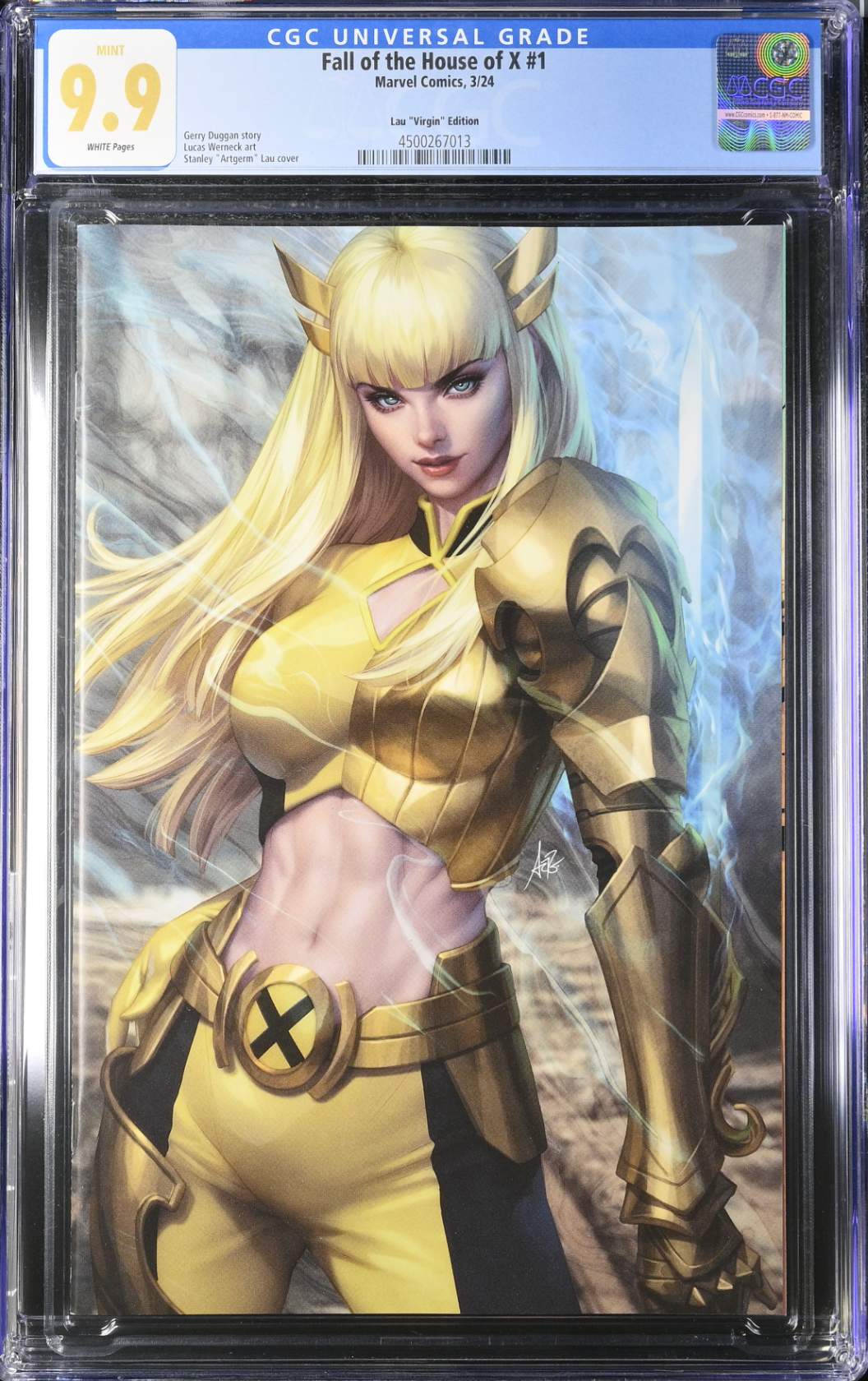 Fall of the House of X #1 Artgerm Magik 1:50 Virgin Retailer Incentive Variant CGC 9.9