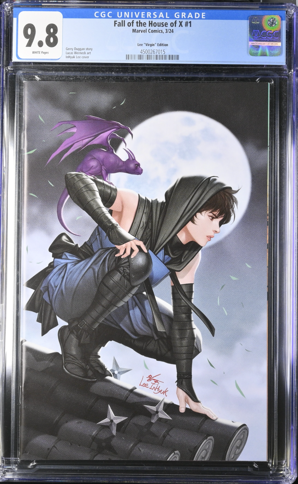 Fall of the House of X #1 InHyuk Lee 1:100 Virgin Retailer Incentive Variant CGC 9.8