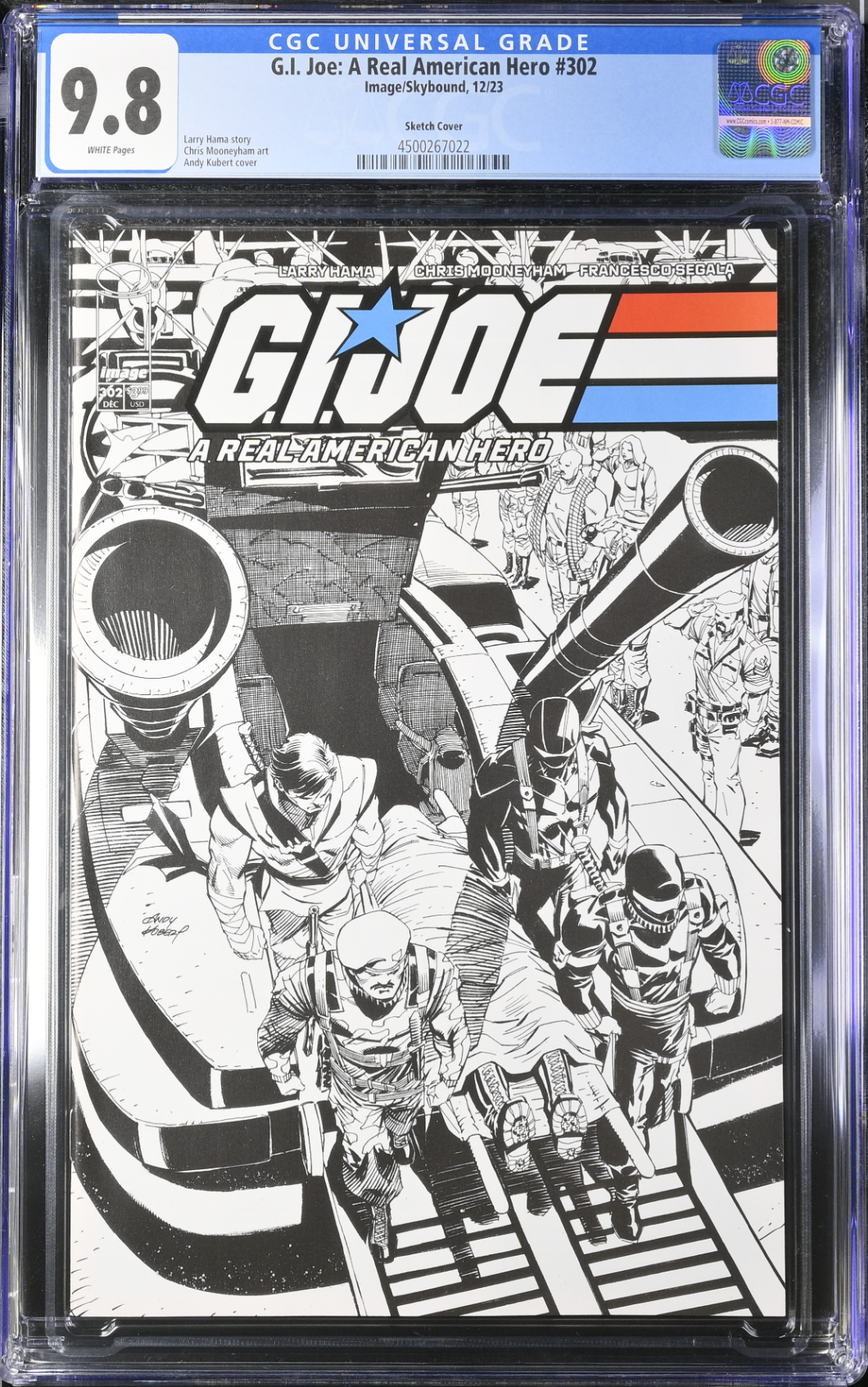 G.I. Joe: A Real American Hero #302 Kubert Variant CGC 9.8