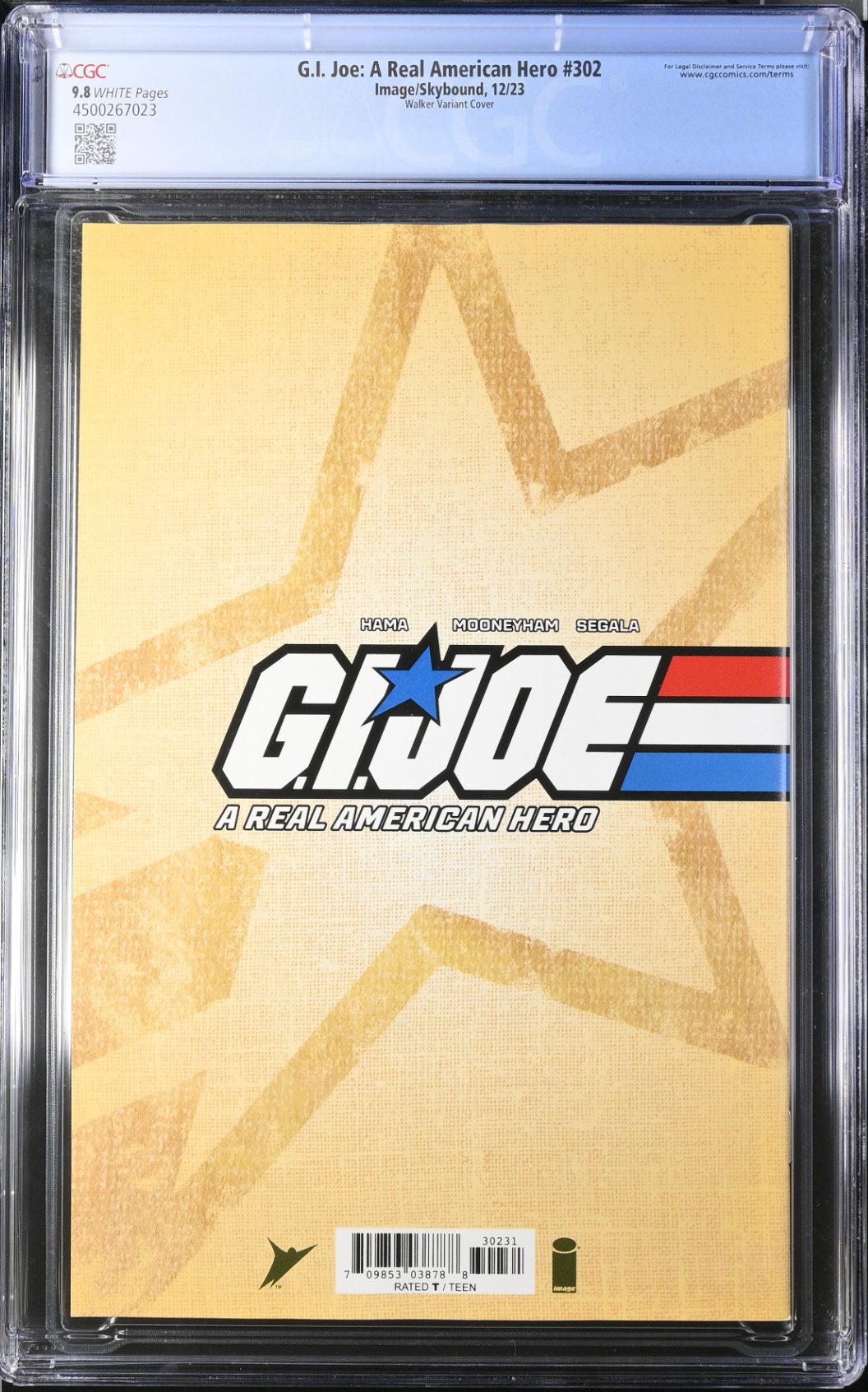 G.I. Joe: A Real American Hero #302 Walker 1:10 Retailer Incentive Variant CGC 9.8