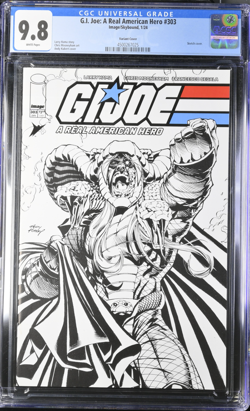 G.I. Joe: A Real American Hero #303 Kubert Variant CGC 9.8