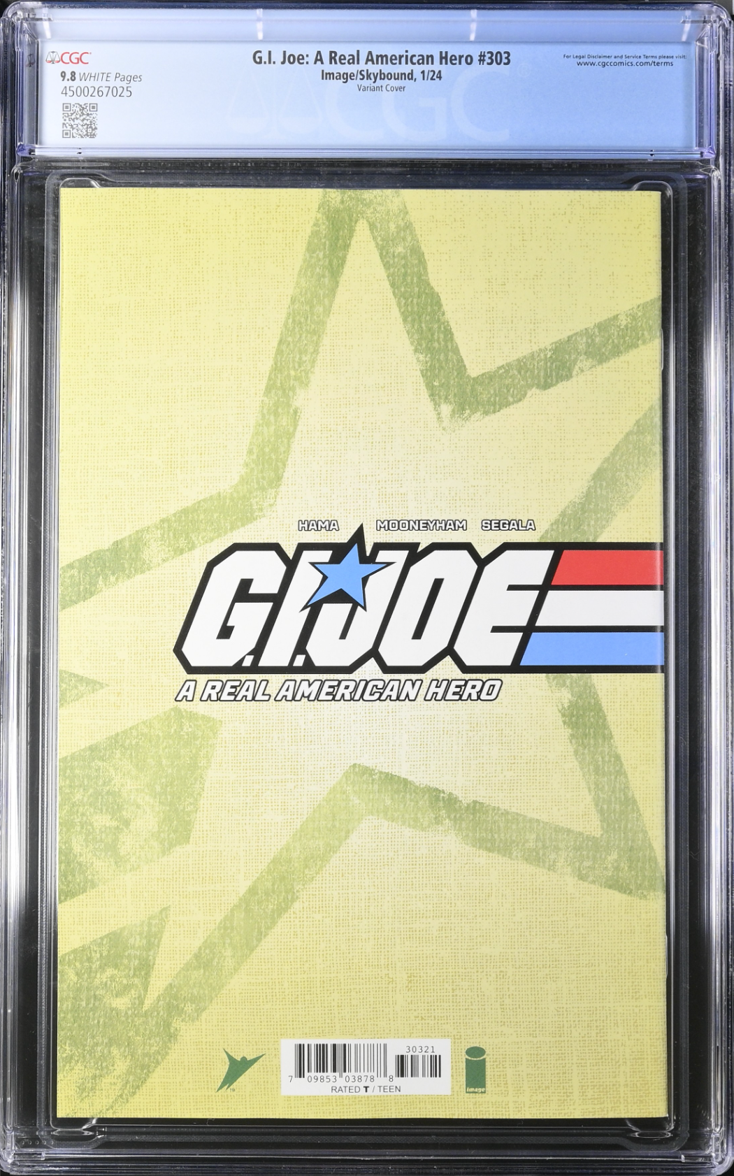 G.I. Joe: A Real American Hero #303 Kubert Variant CGC 9.8