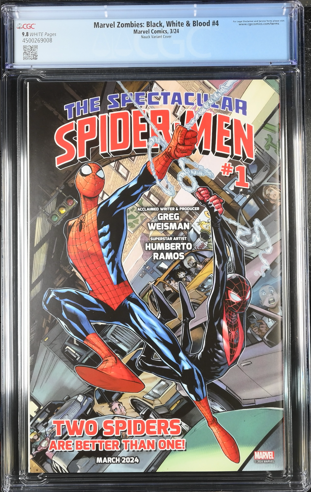 Marvel Zombies: Black, White & Blood #4 Nauck 1:10 Retailer Incentive Variant CGC 9.8