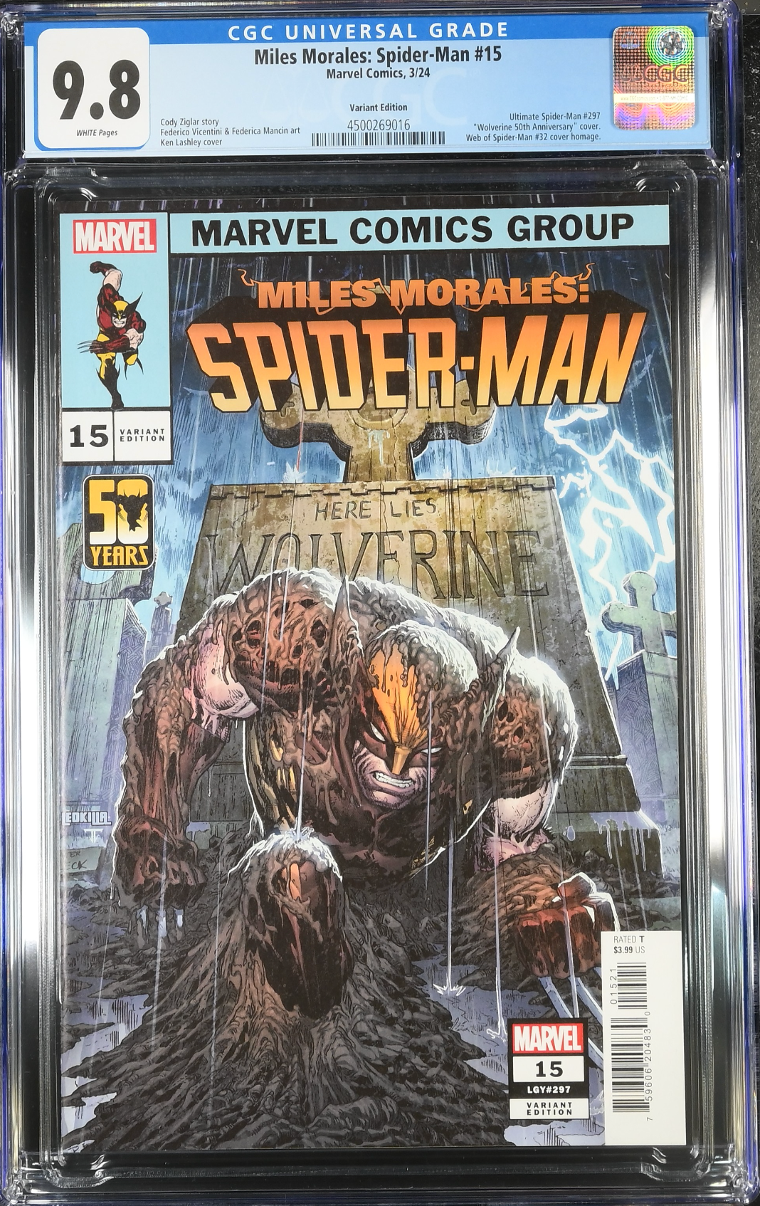 Miles Morales: Spider-Man #15 Lashley Variant CGC 9.8