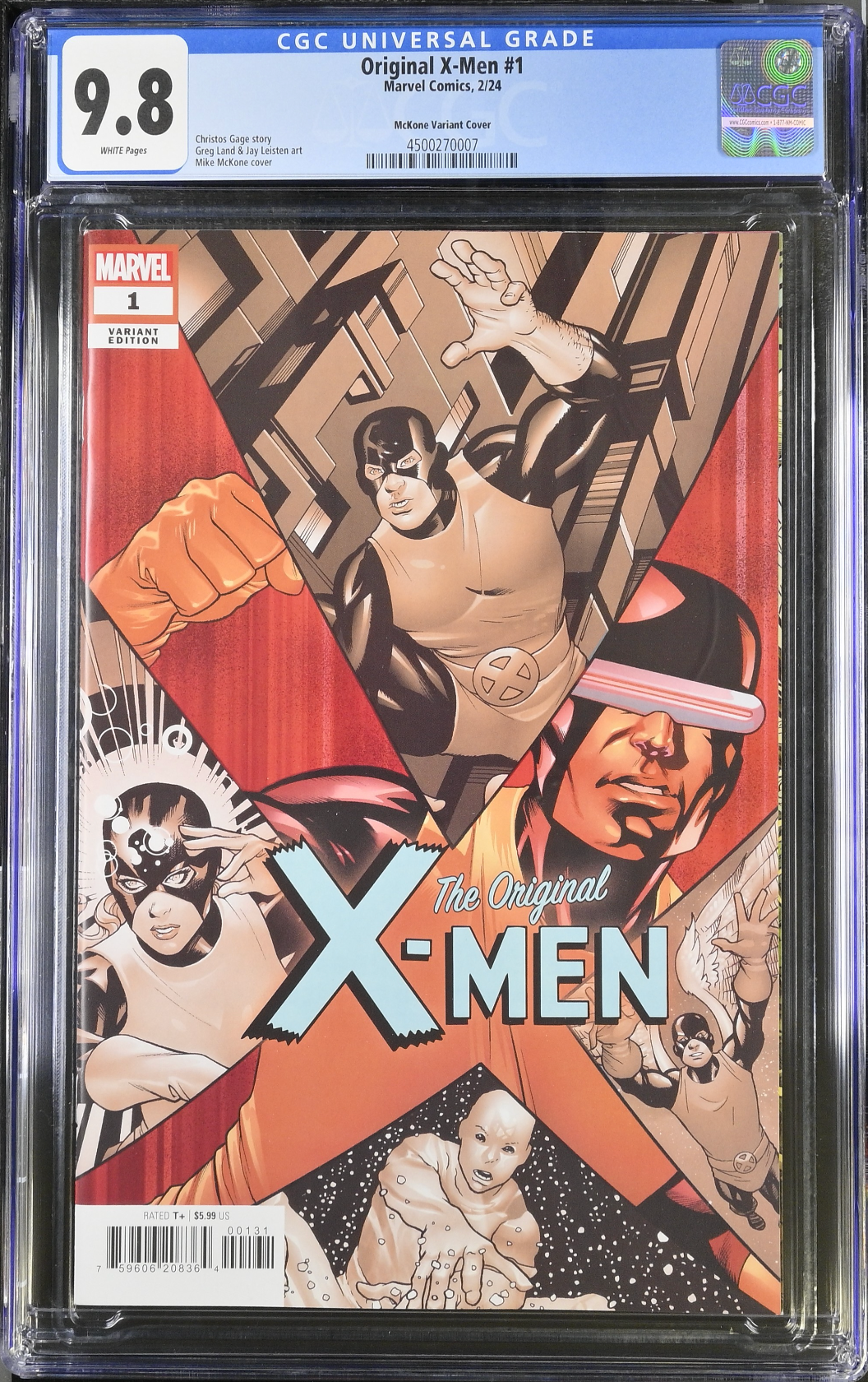 Original X-Men #1 McKone Variant CGC 9.8