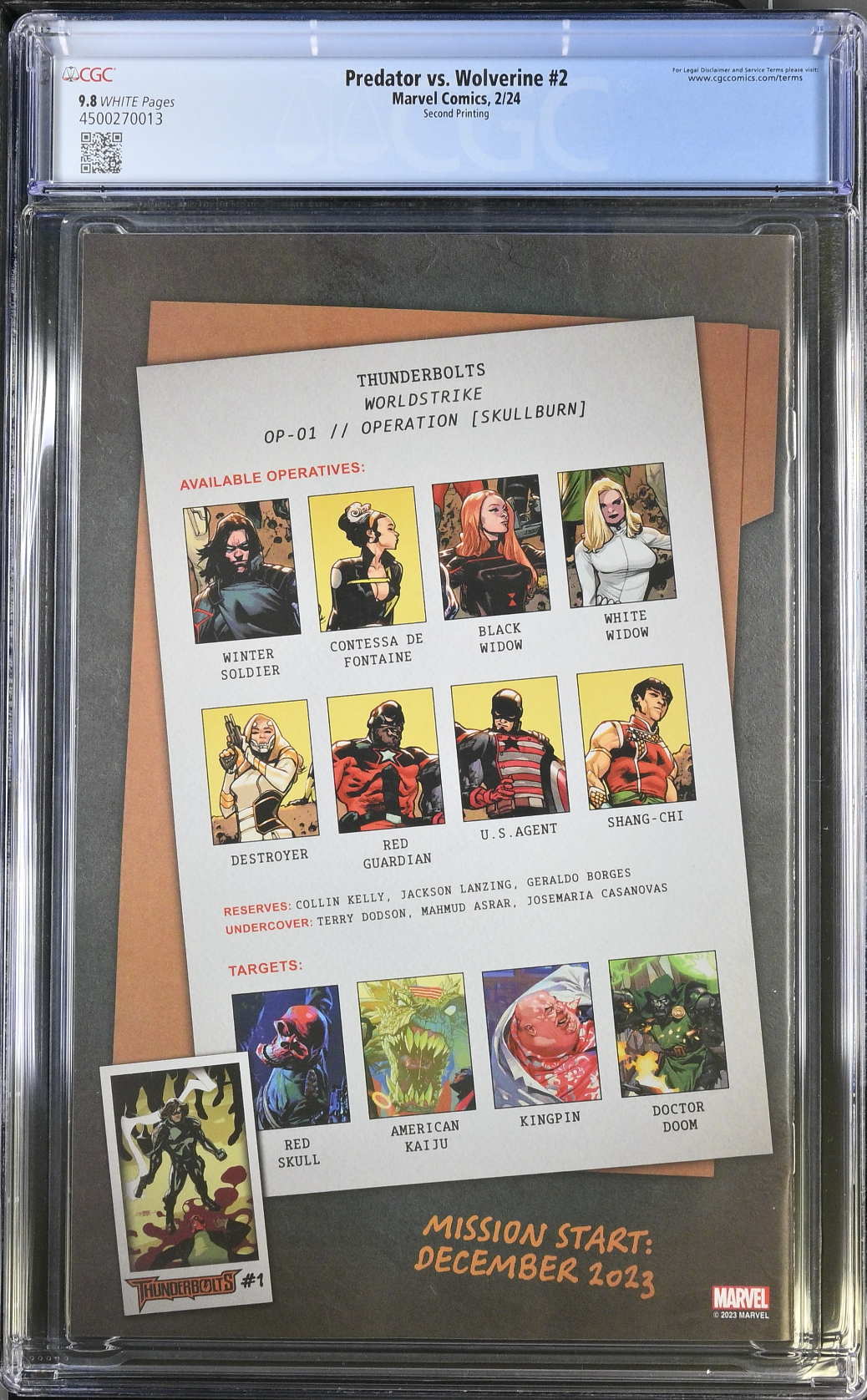 Predator vs. Wolverine #2 Second Printing CGC 9.8