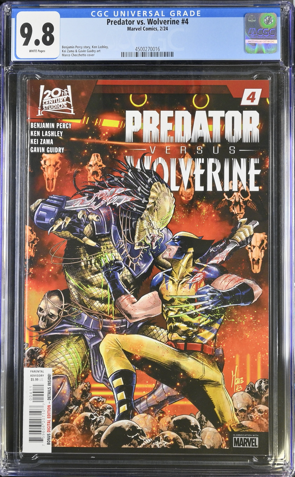 Predator vs. Wolverine #4 CGC 9.8