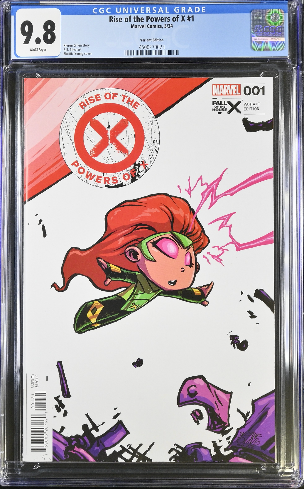 Rise of the Powers of X #1 Young Variant CGC 9.8