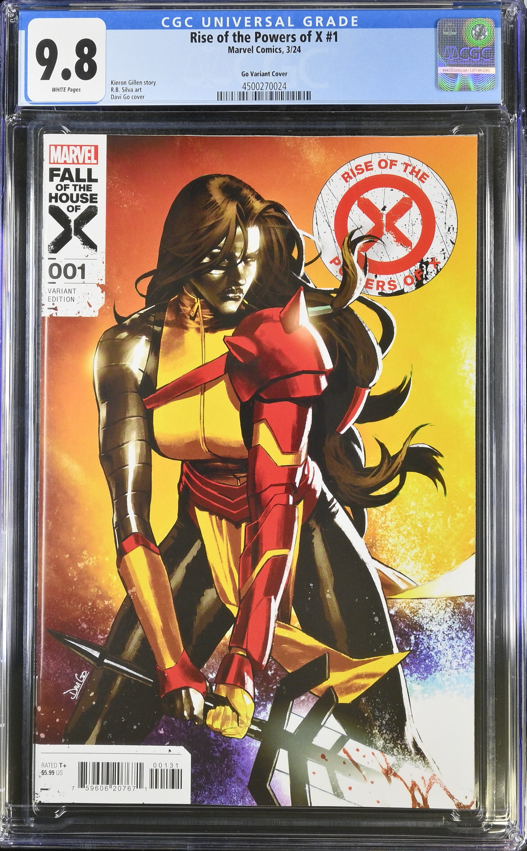 Rise of the Powers of X #1 Go Variant CGC 9.8