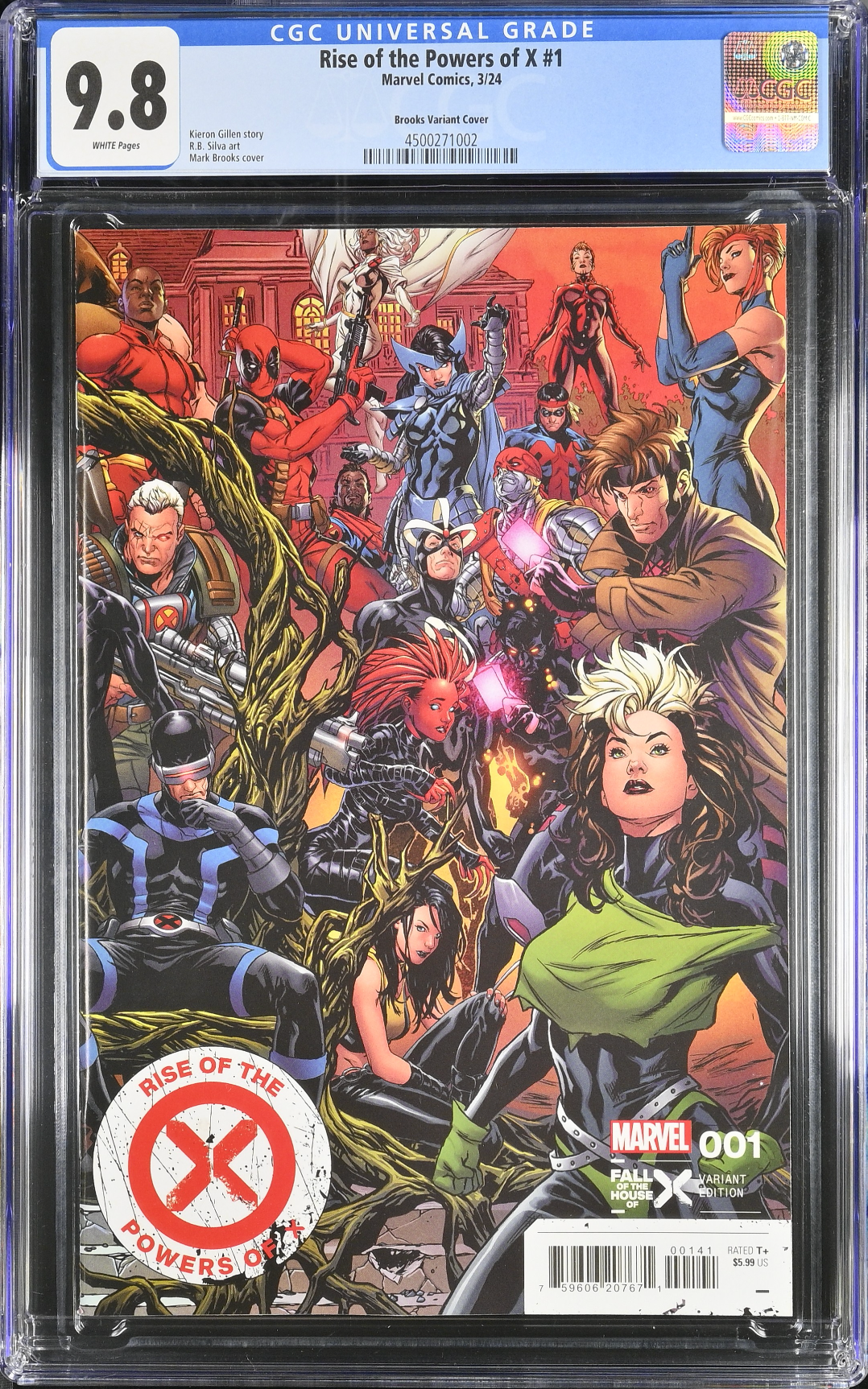 Fall of the House of X #1/Rise of the Powers of X #1 Brooks Connecting Variant CGC 9.8 Set