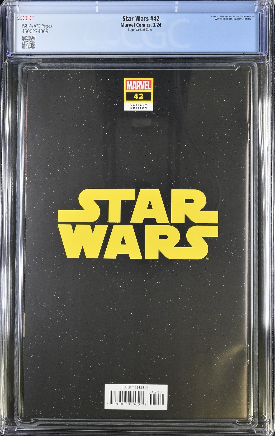 Star Wars #42 Logo Variant CGC 9.8