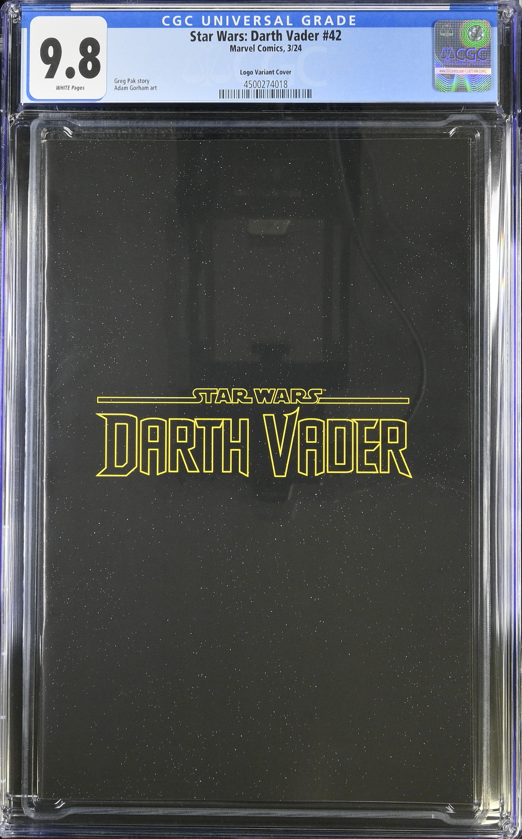 Star Wars: Darth Vader #42 Logo Variant CGC 9.8