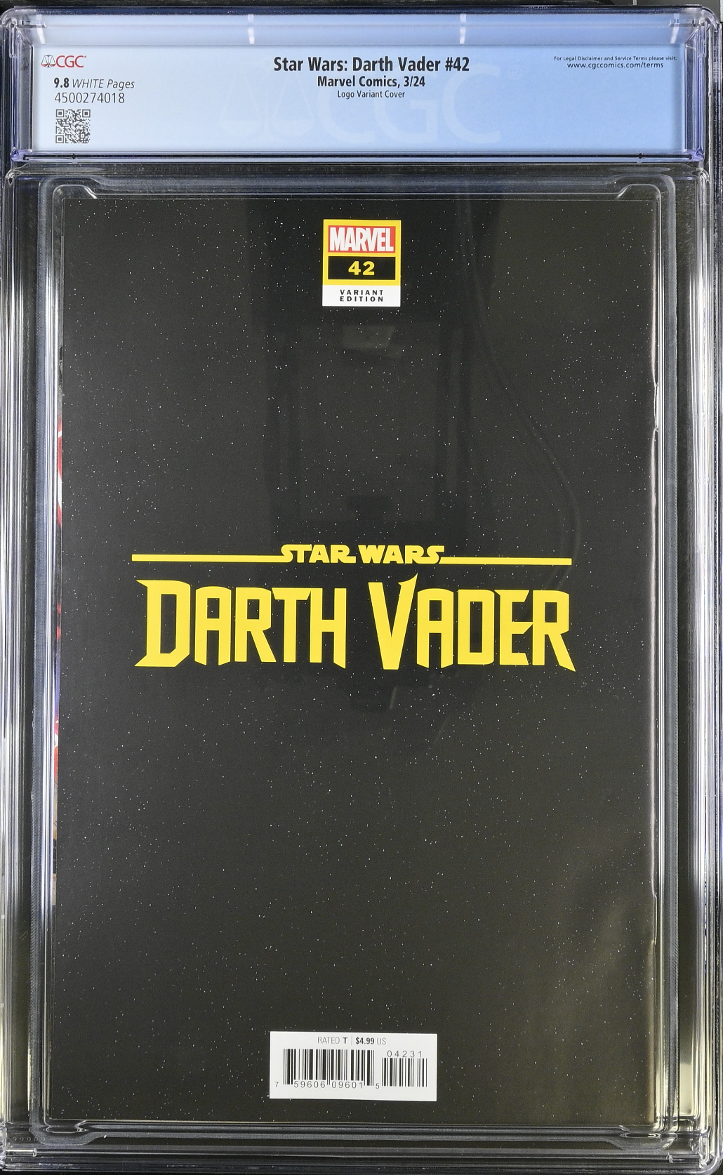 Star Wars: Darth Vader #42 Logo Variant CGC 9.8