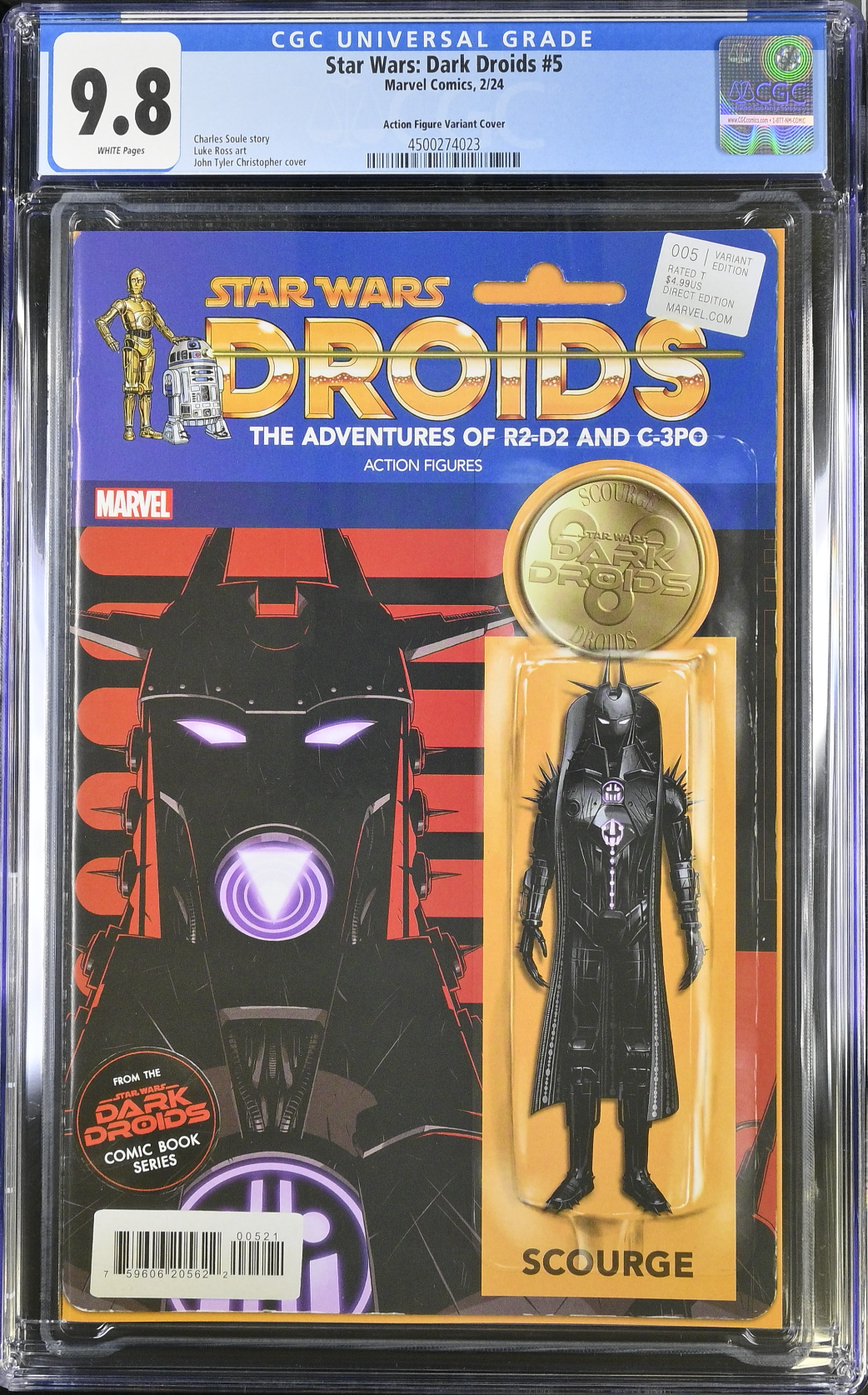 Star Wars: Dark Droids #5 Action Figure Variant CGC 9.8