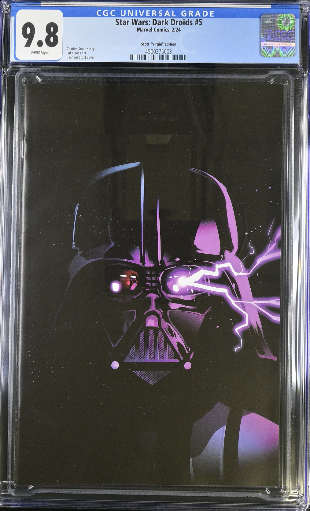 Star Wars: Dark Droids #5 Stott Scourged 1:100 Virgin Retailer Incentive Variant CGC 9.8