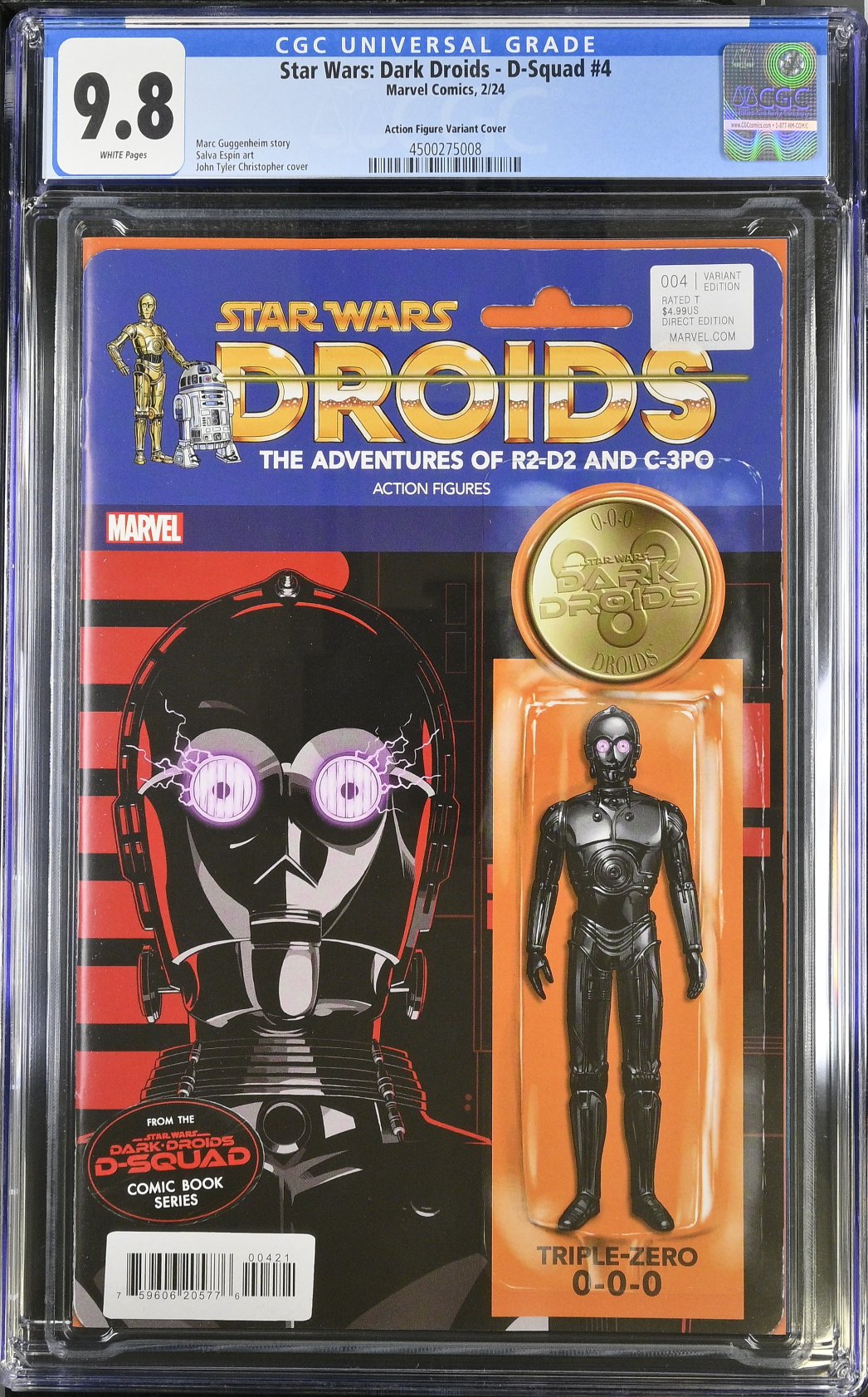 Star Wars: Dark Droids - D-Squad #4 Action Figure Variant CGC 9.8