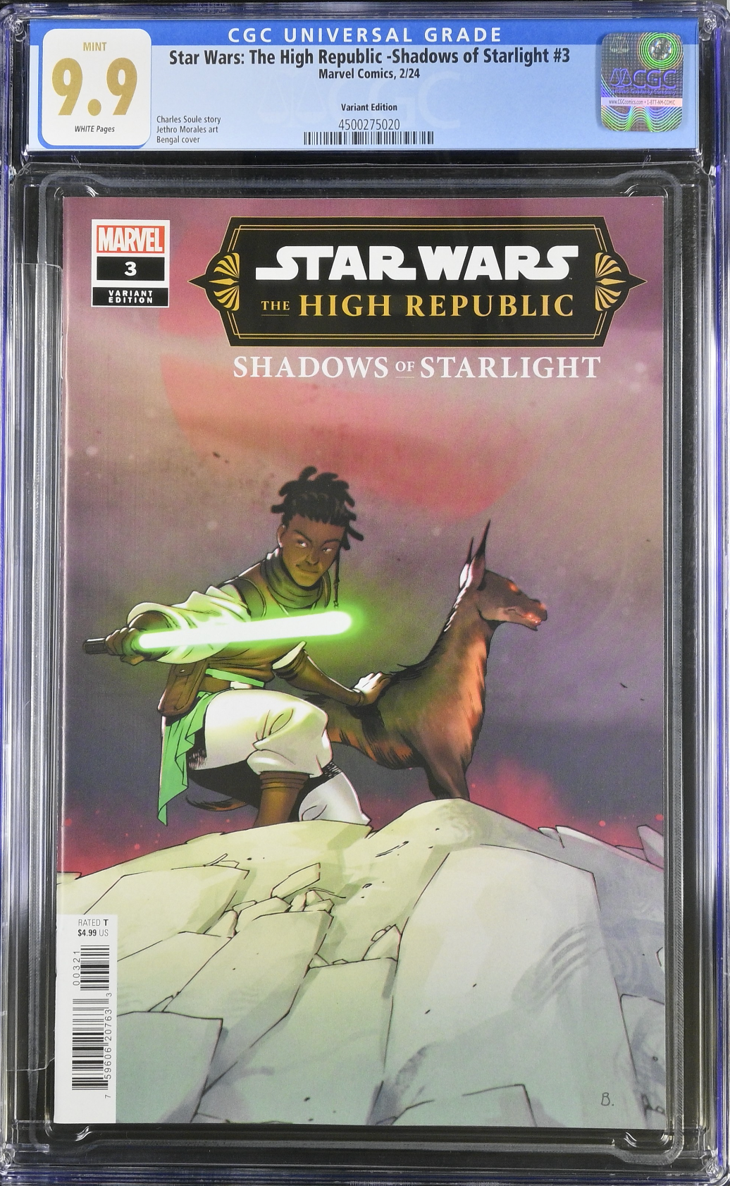 Star Wars: The High Republic - Shadows of Starlight #3 Bengal Variant CGC 9.9