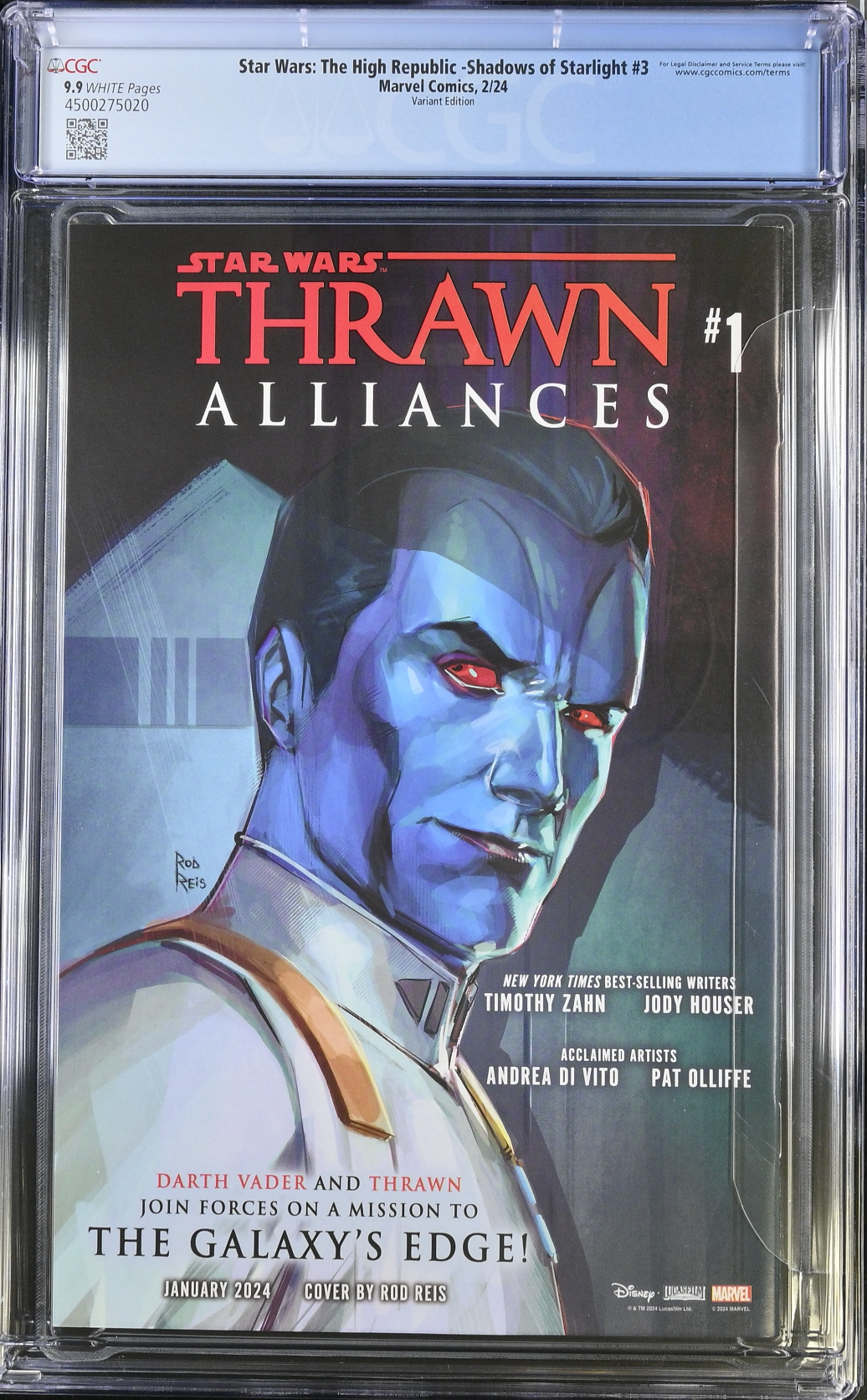 Star Wars: The High Republic - Shadows of Starlight #3 Bengal Variant CGC 9.9