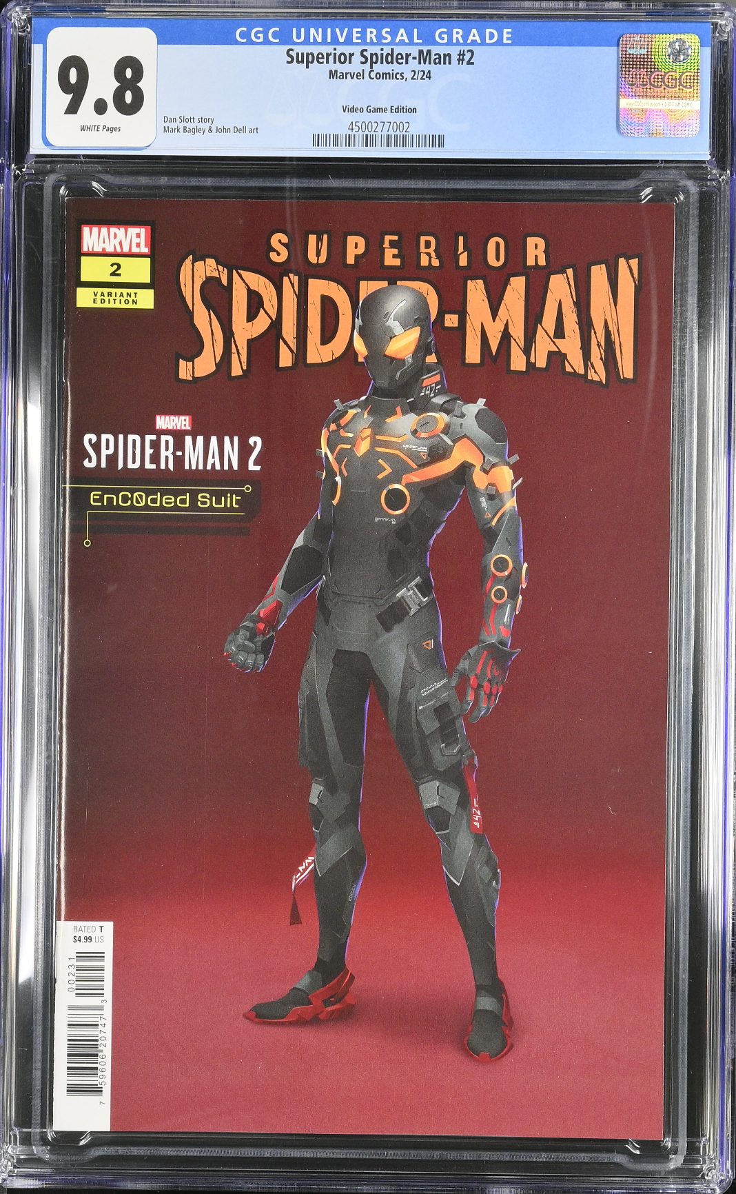 Superior Spider-Man #2 Anka Spider-Man 2 Encoded Suit Variant CGC 9.8