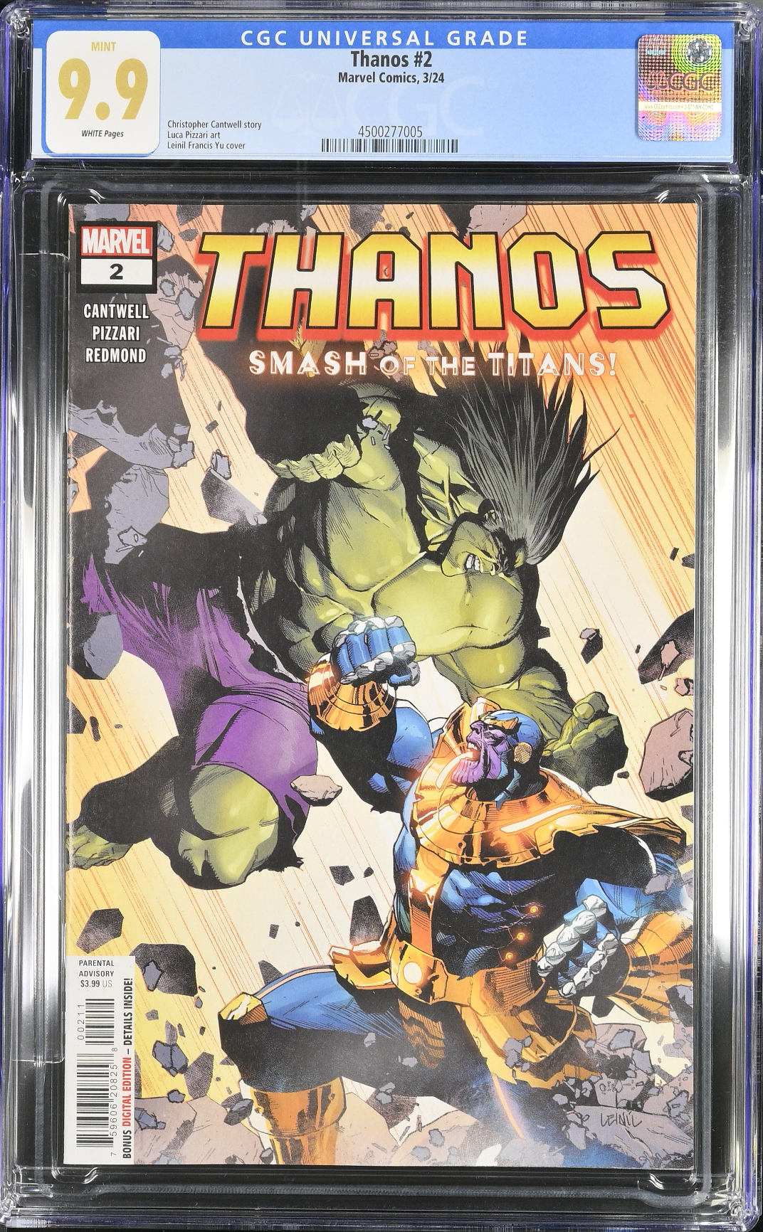 Thanos #2 CGC 9.9