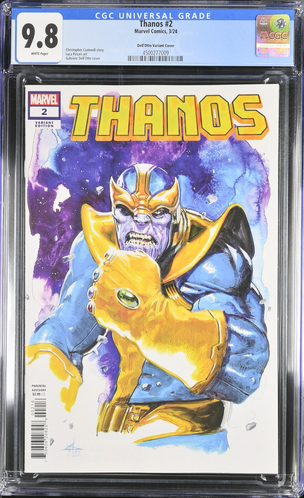 Thanos #2 Dell'Otto 1:25 Retailer Incentive Variant CGC 9.8