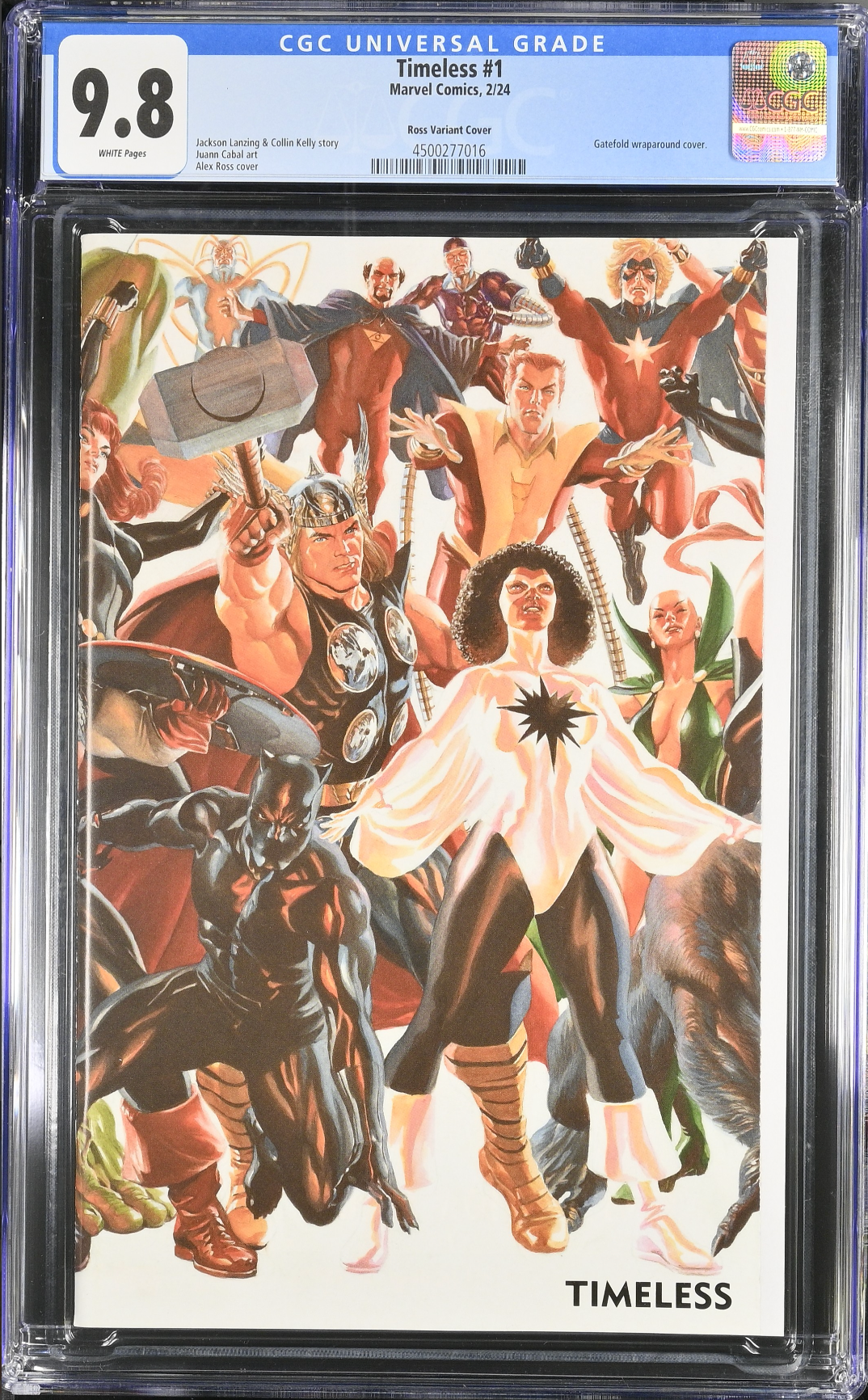 Timeless #1 Ross Wraparound Gatefold Variant CGC 9.8