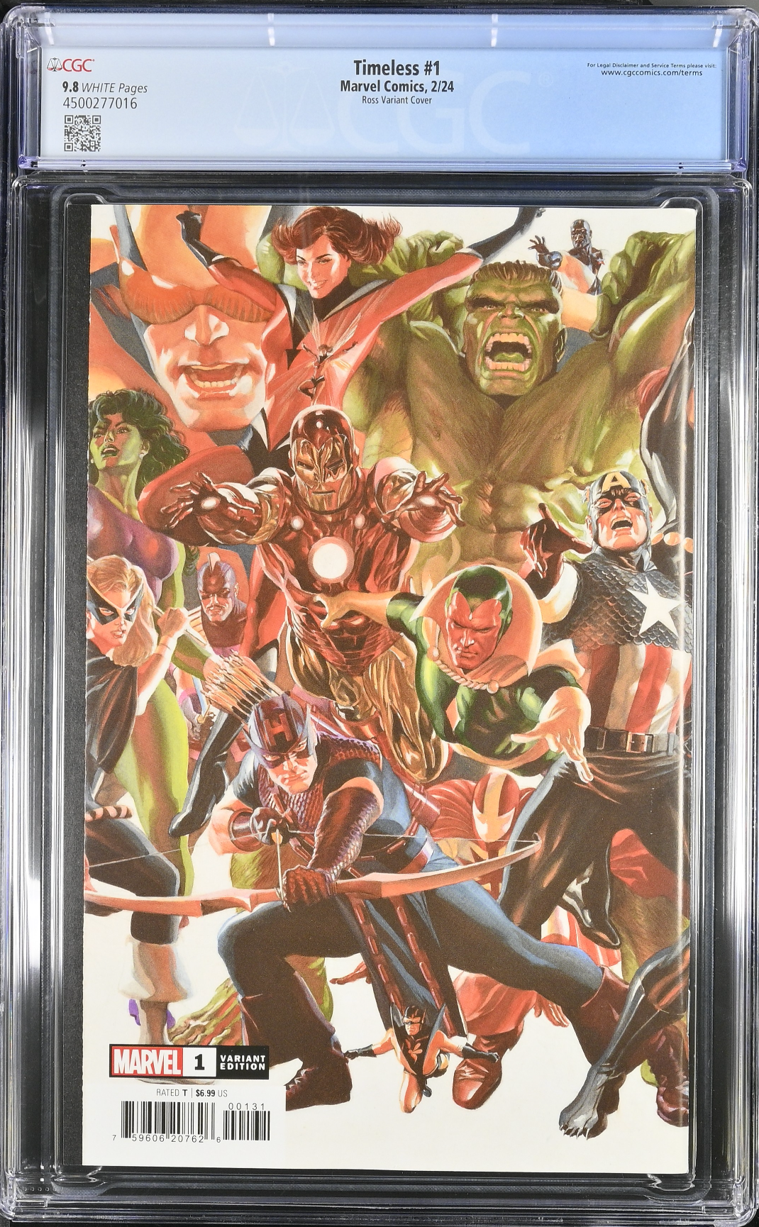 Timeless #1 Ross Wraparound Gatefold Variant CGC 9.8