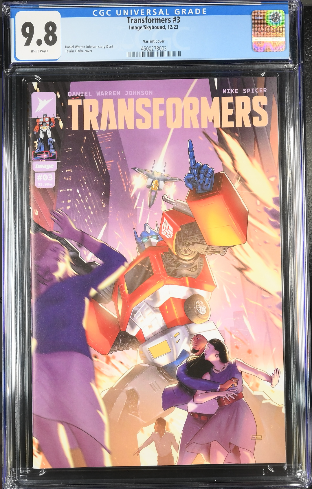 Transformers #3 Clarke Variant CGC 9.8