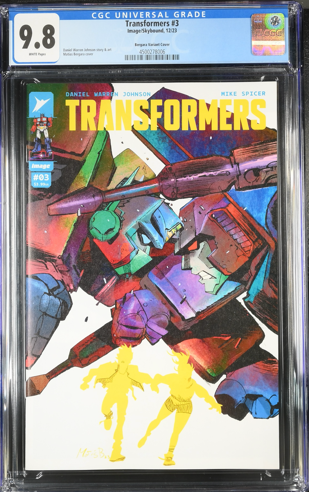 Transformers #3 Bergara 1:25 Retailer Incentive Variant CGC 9.8