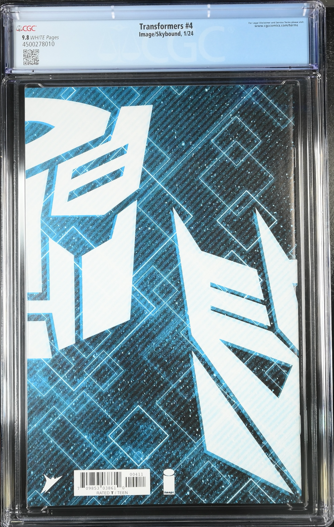 Transformers #4 CGC 9.8