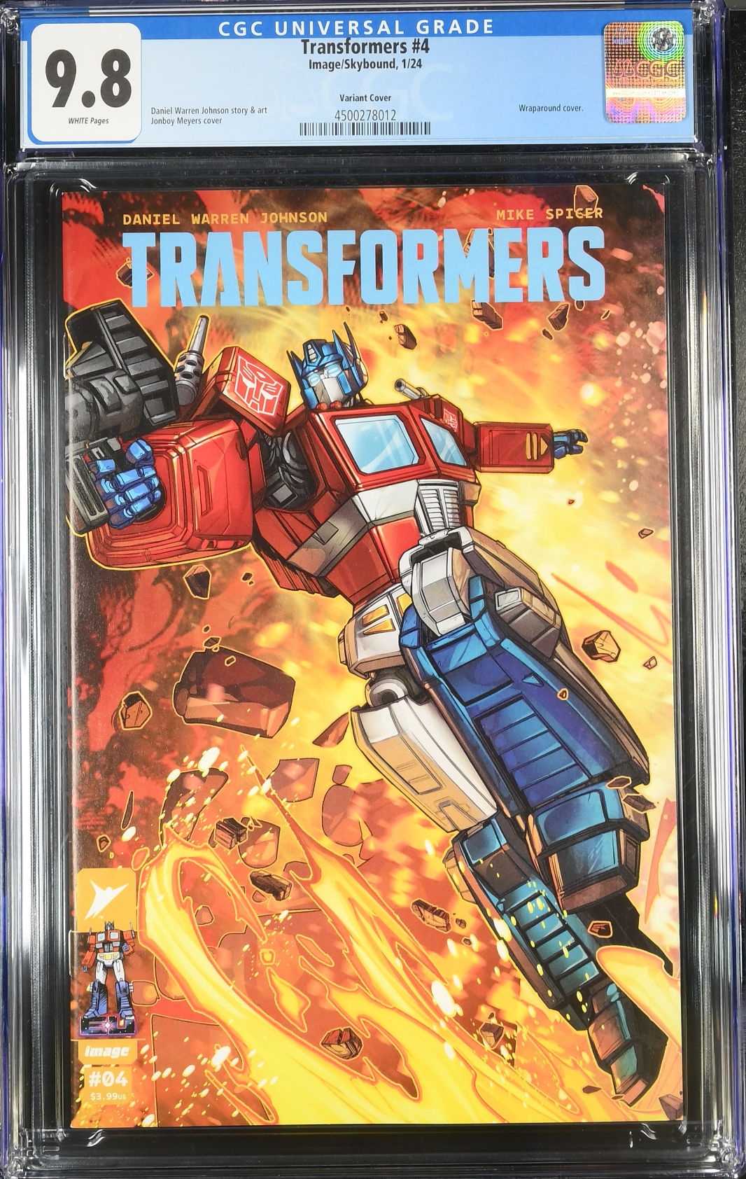 Transformers #4 Meyers Wraparound Variant CGC 9.8