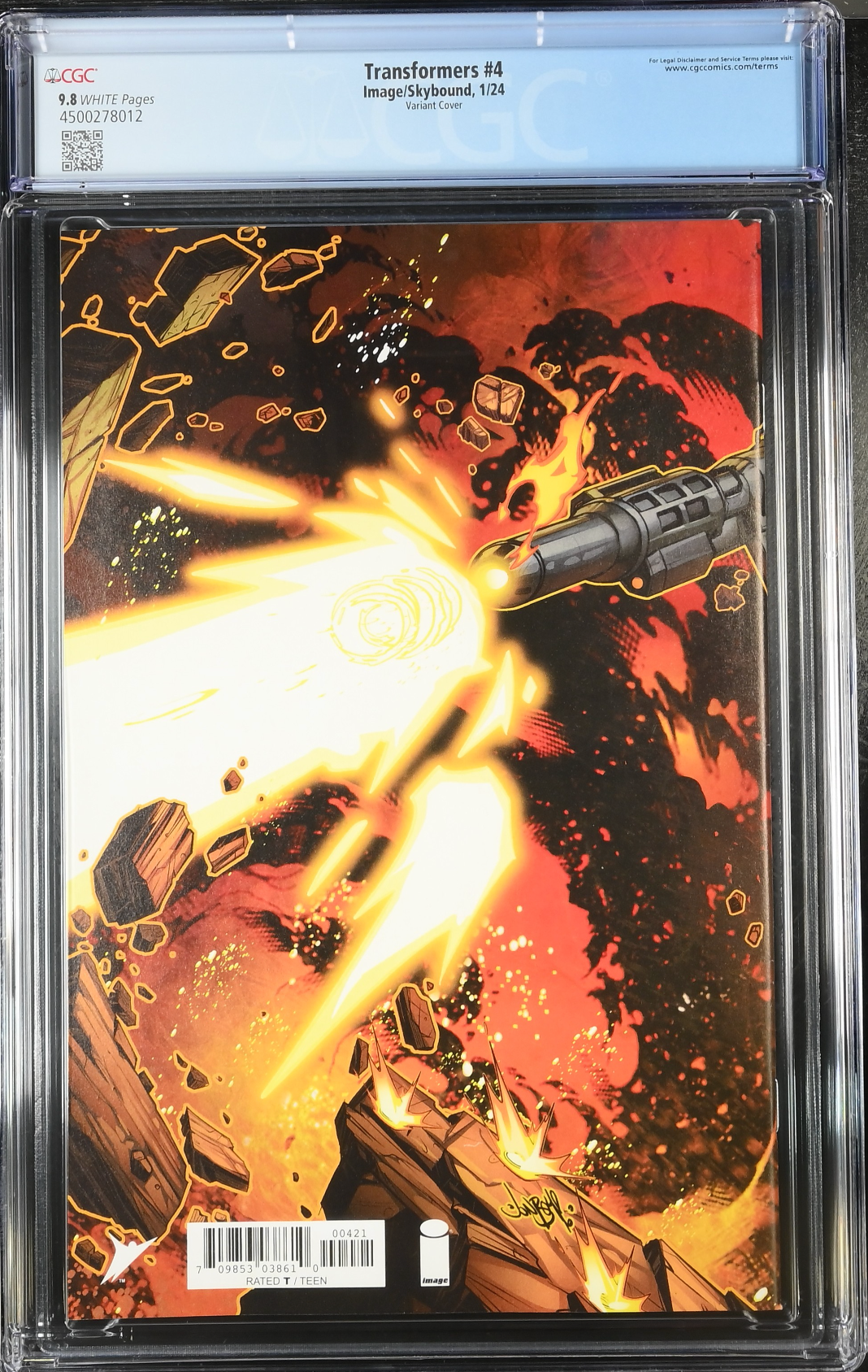 Transformers #4 Meyers Wraparound Variant CGC 9.8