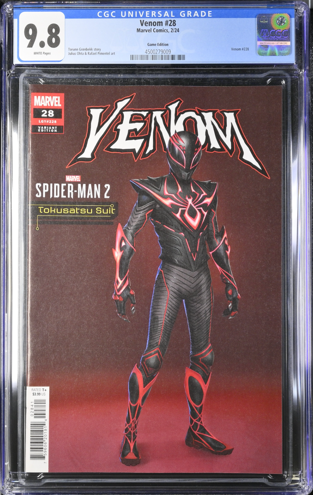 Venom #28 Blattman Spider-Man 2 Tokusatsu Suit Variant CGC 9.8