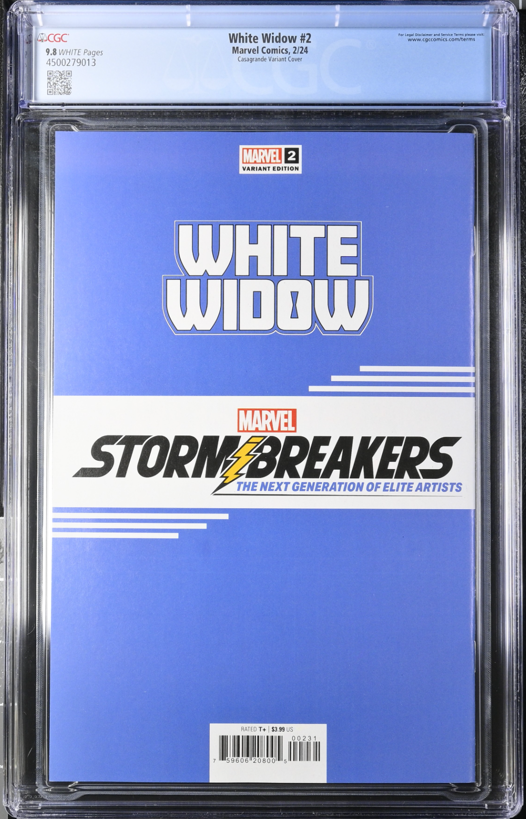 White Widow #2 Casagrande Variant CGC 9.8